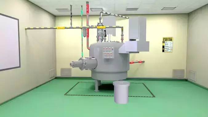 Agitated Nutsche Filter Dryer ANFD Low-poly 3D model
