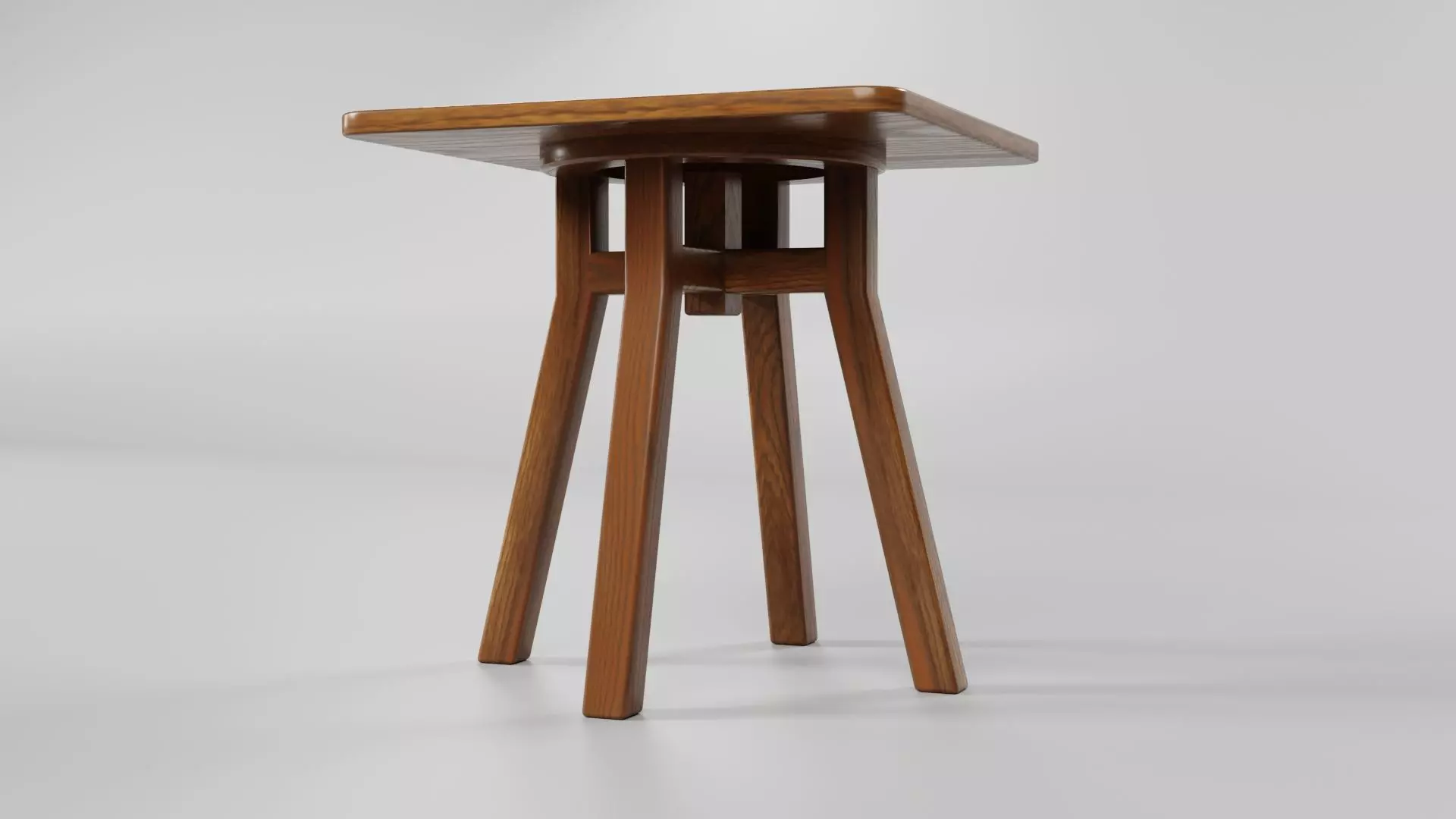 Square Table CG2 3D model_4