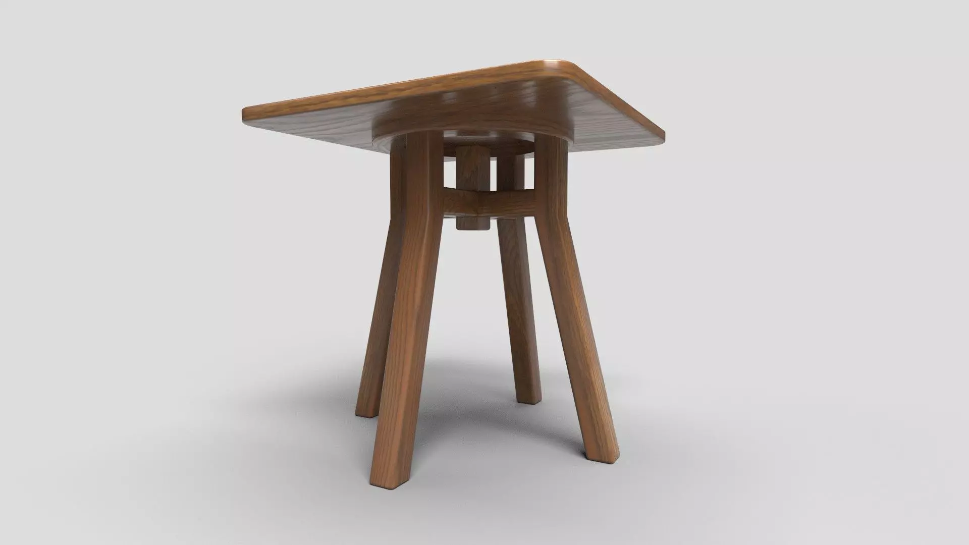 Square Table CG2 3D model_2