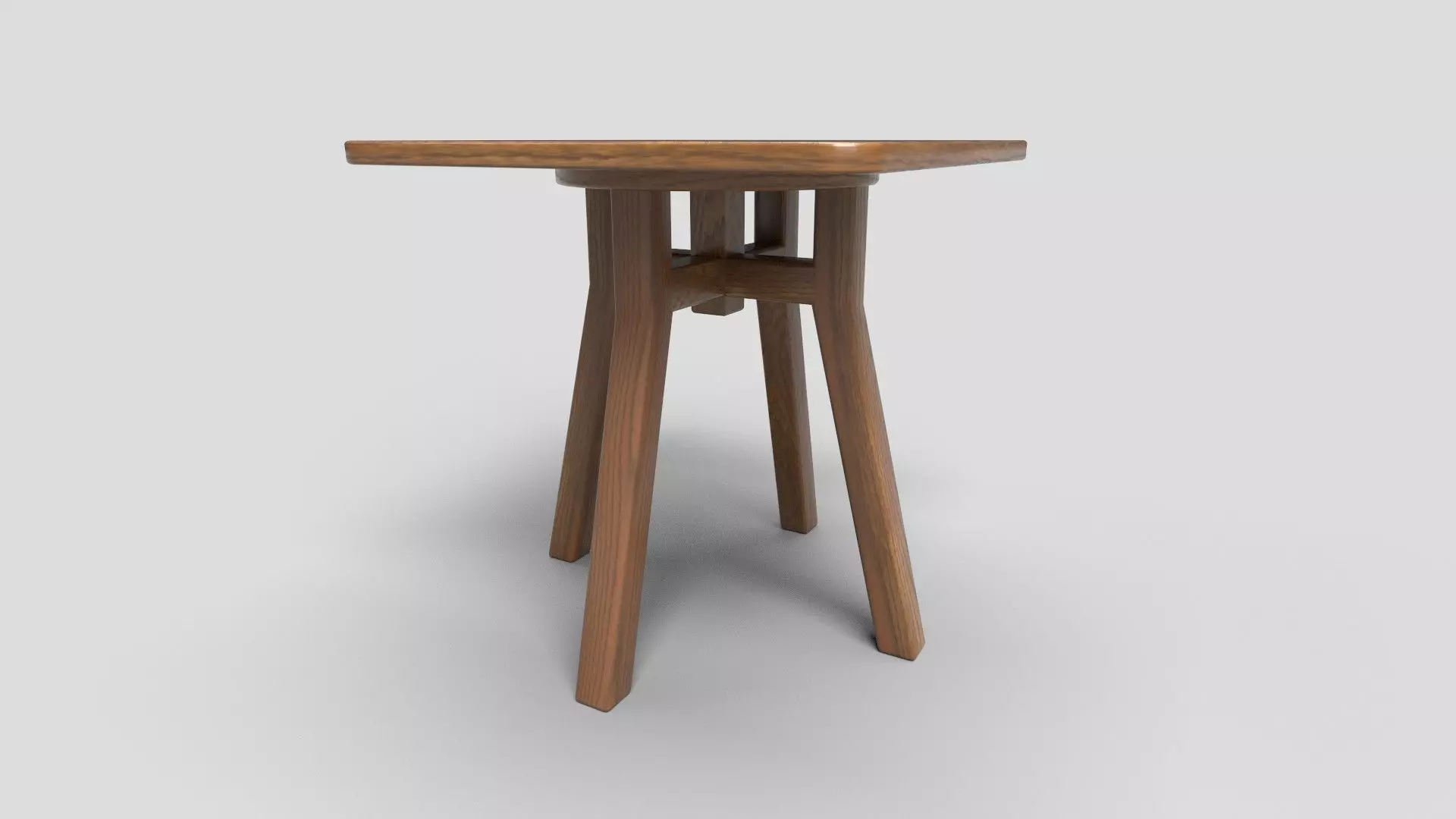 Square Table CG2 3D model_1