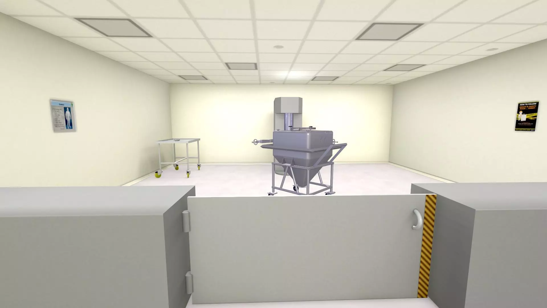 Bin Blender Machine Room Low-poly 3D model_0