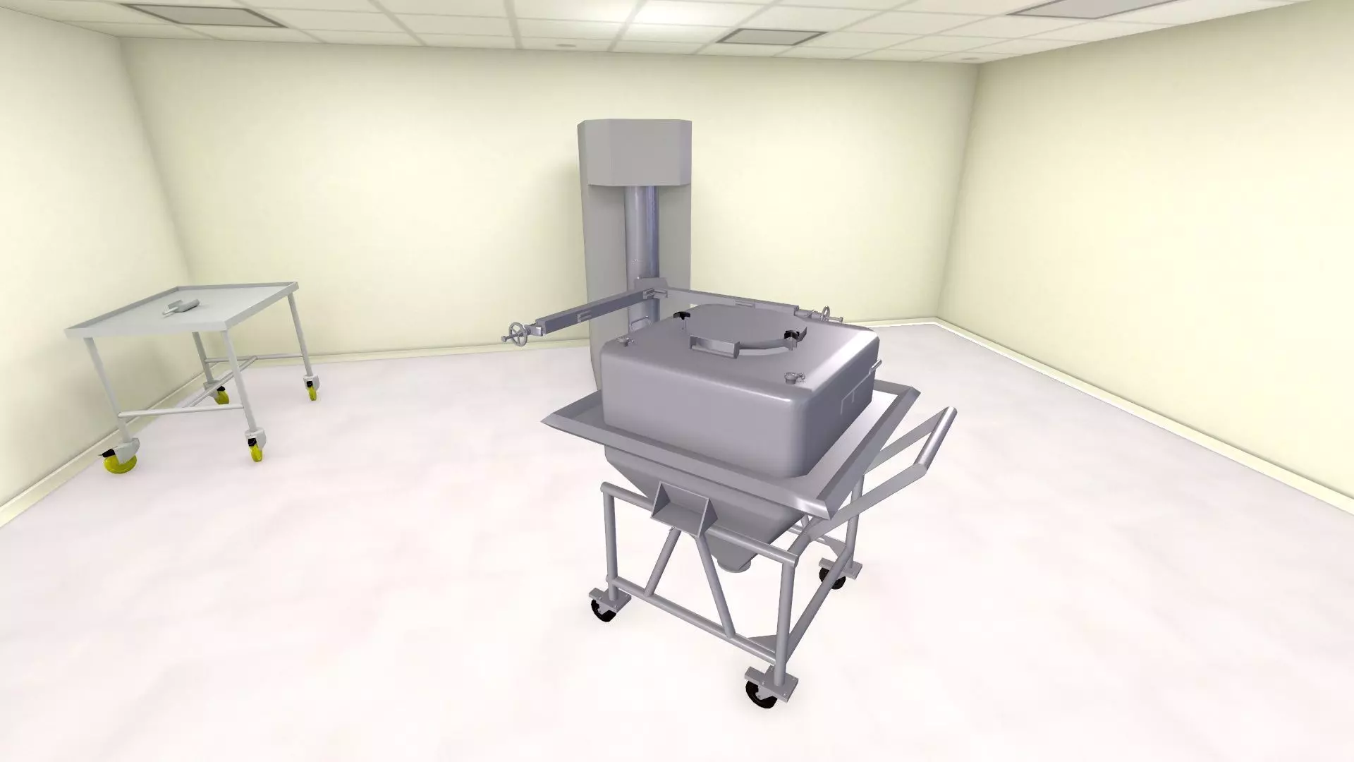 Bin Blender Machine Room Low-poly 3D model_6