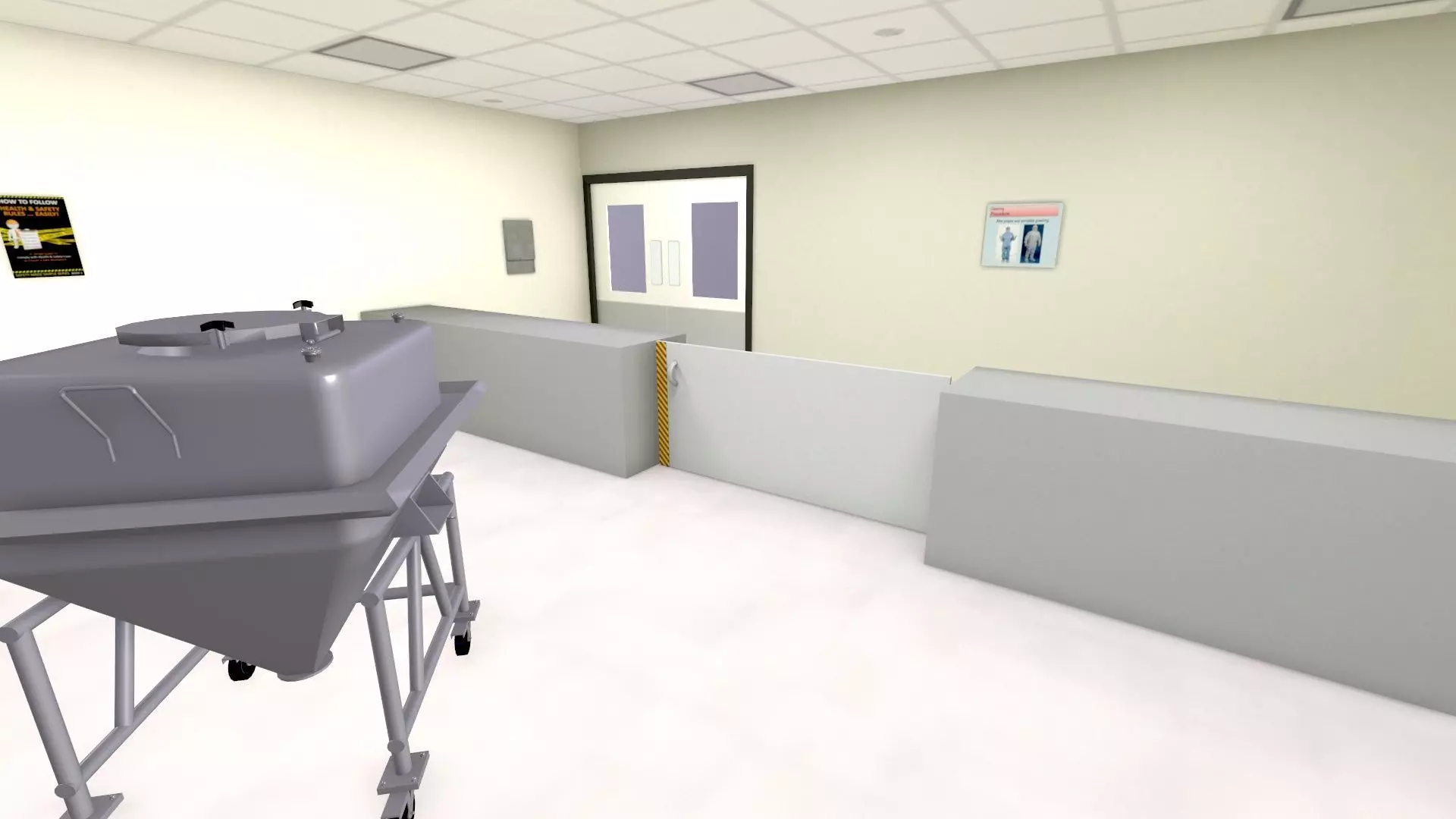 Bin Blender Machine Room Low-poly 3D model_2