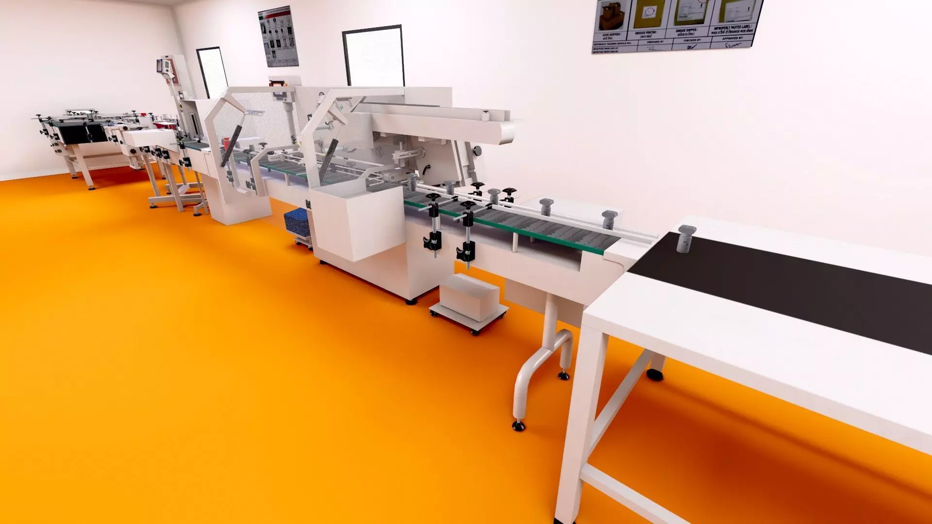 Pharmaceutical manufacturing  Bulk Line Secondary Room Low-poly 3D model_15