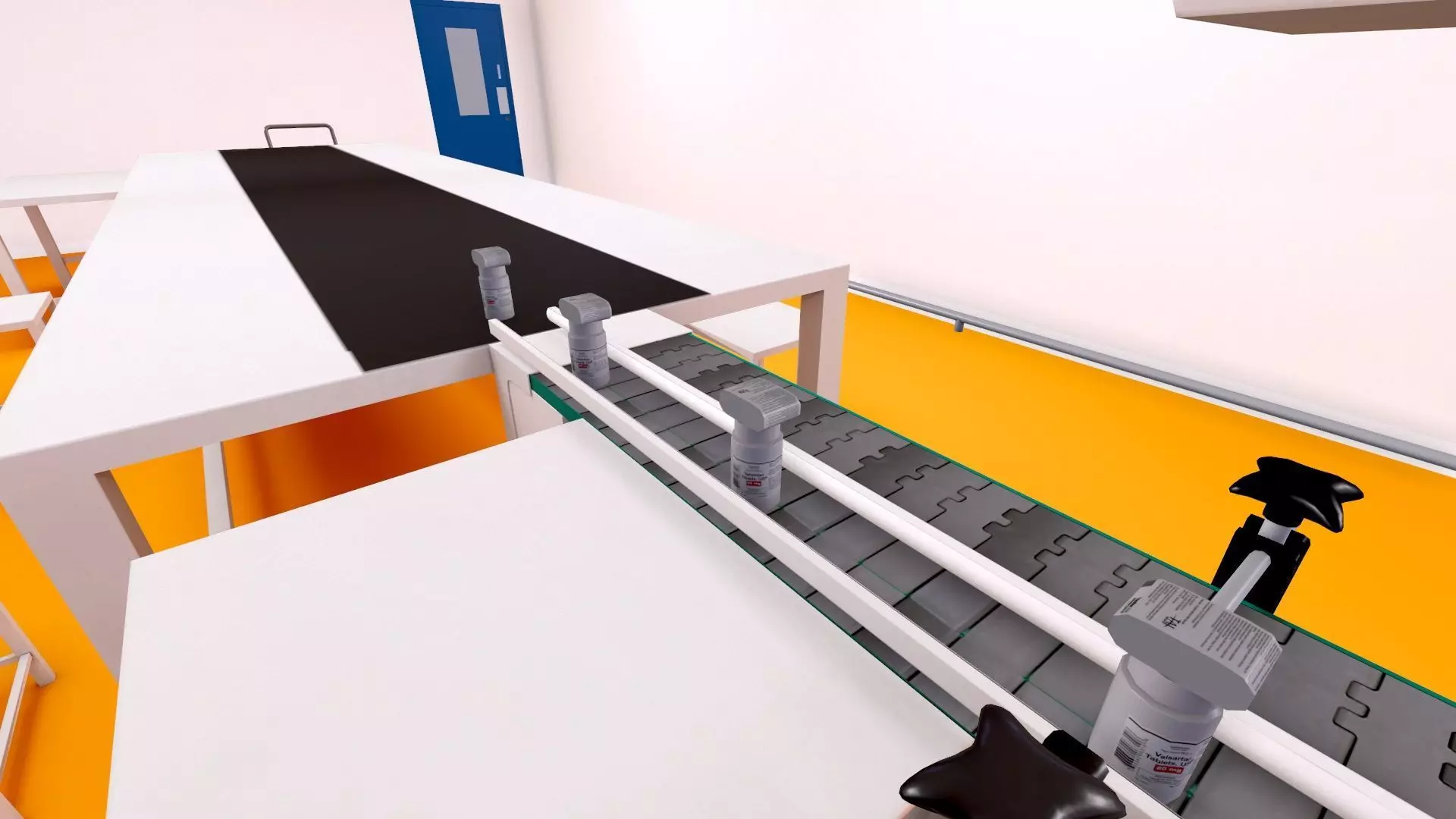 Pharmaceutical manufacturing  Bulk Line Secondary Room Low-poly 3D model_16
