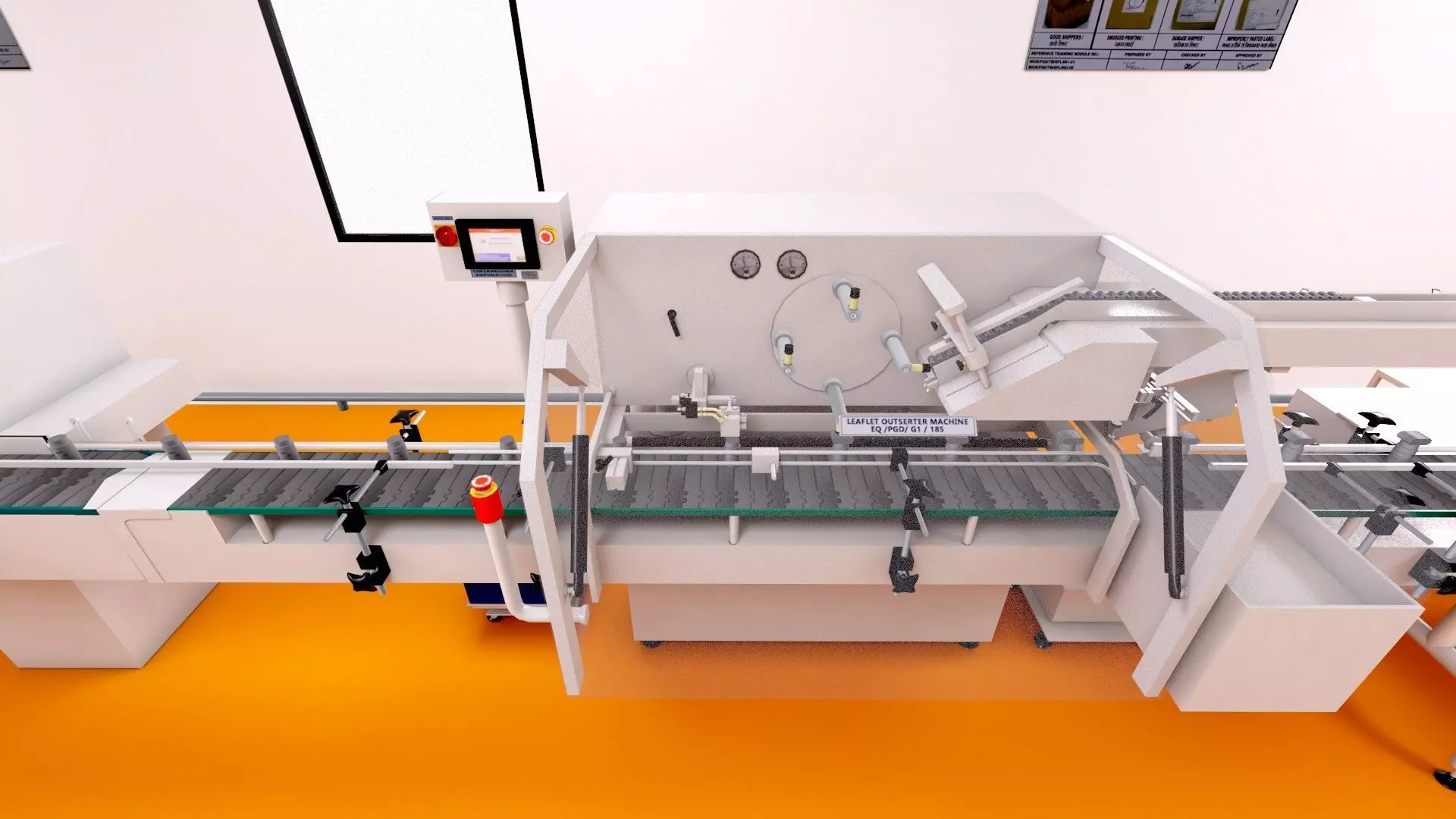 Pharmaceutical manufacturing  Bulk Line Secondary Room Low-poly 3D model_8