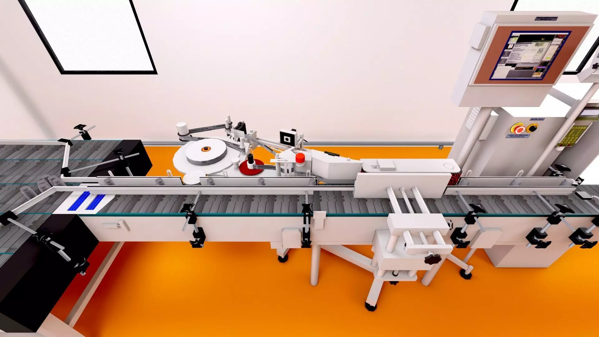 Pharmaceutical manufacturing  Bulk Line Secondary Room Low-poly 3D model_4