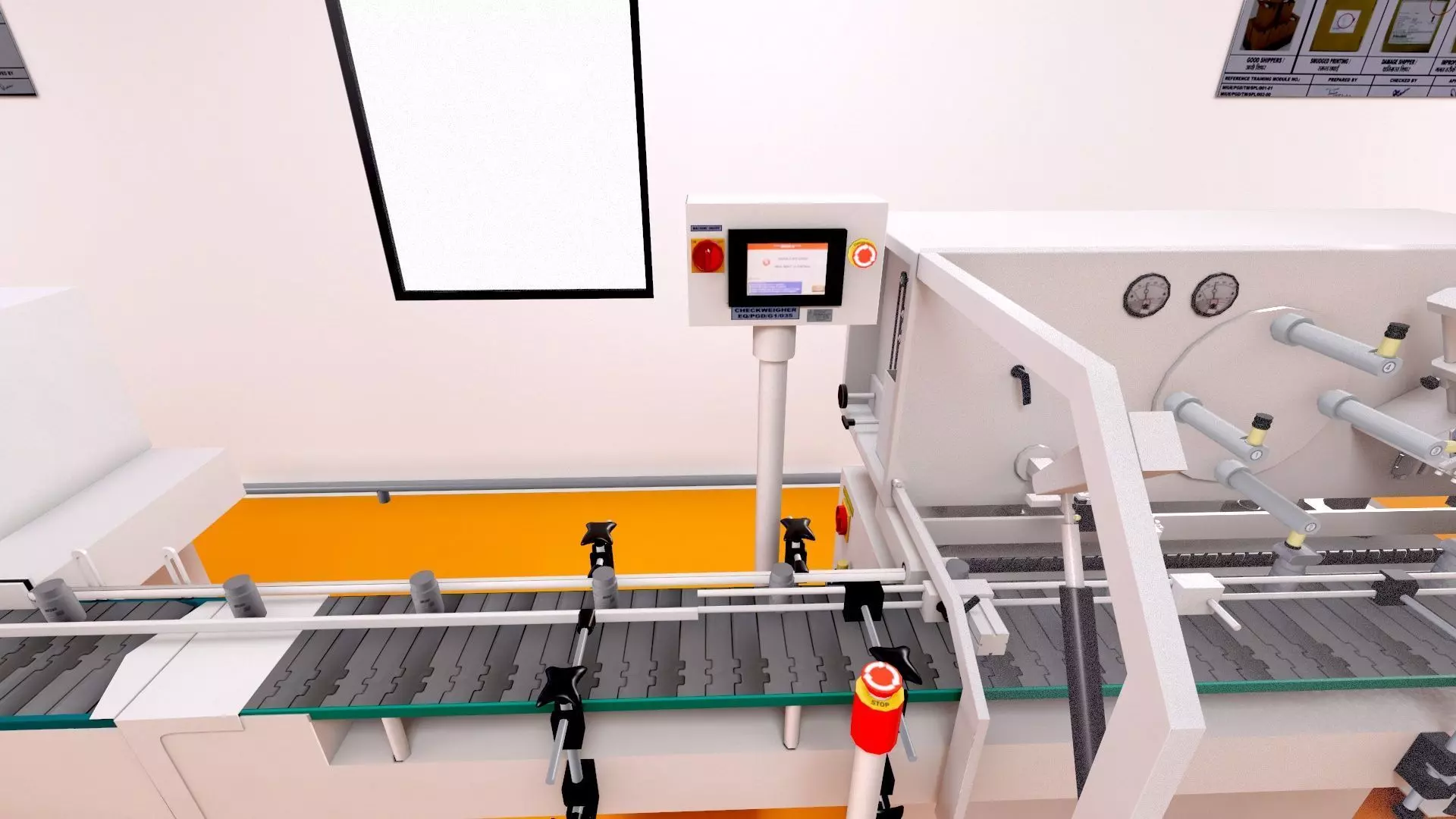 Pharmaceutical manufacturing  Bulk Line Secondary Room Low-poly 3D model_9