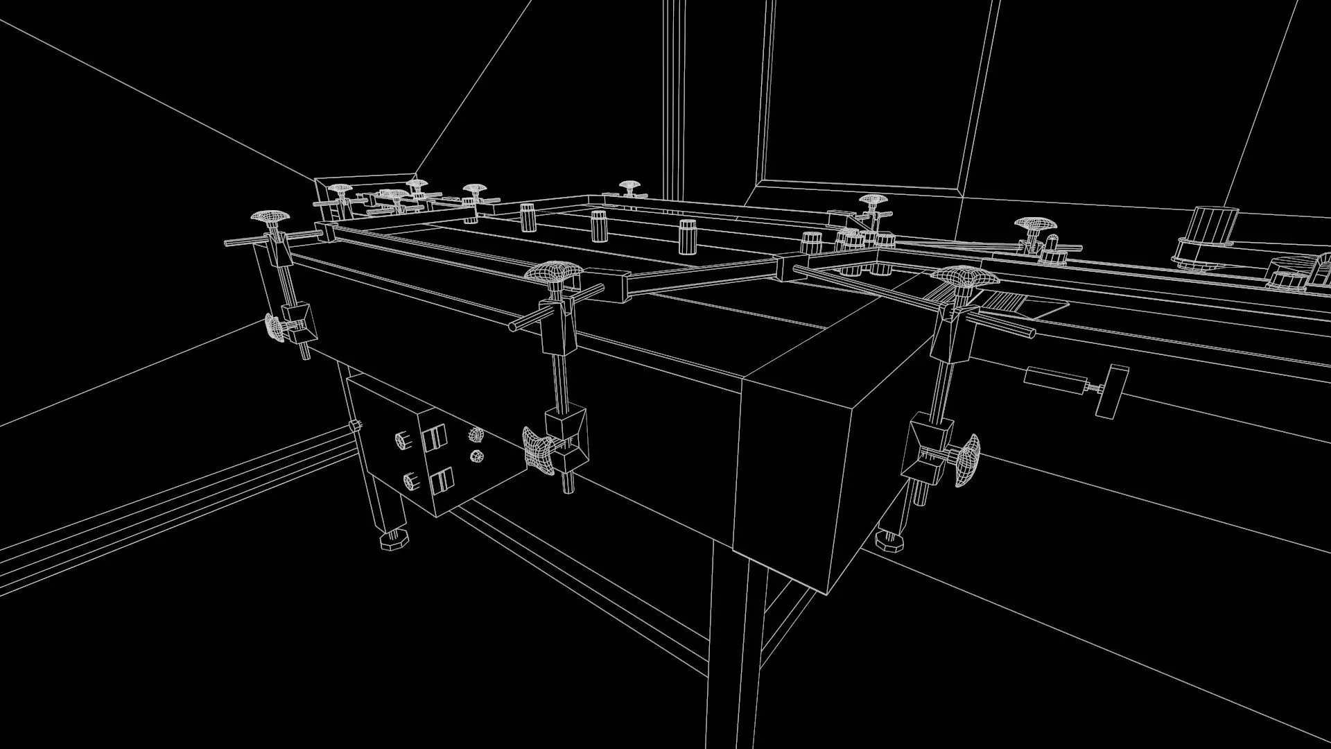 Pharmaceutical manufacturing  Bulk Line Secondary Room Low-poly 3D model_20