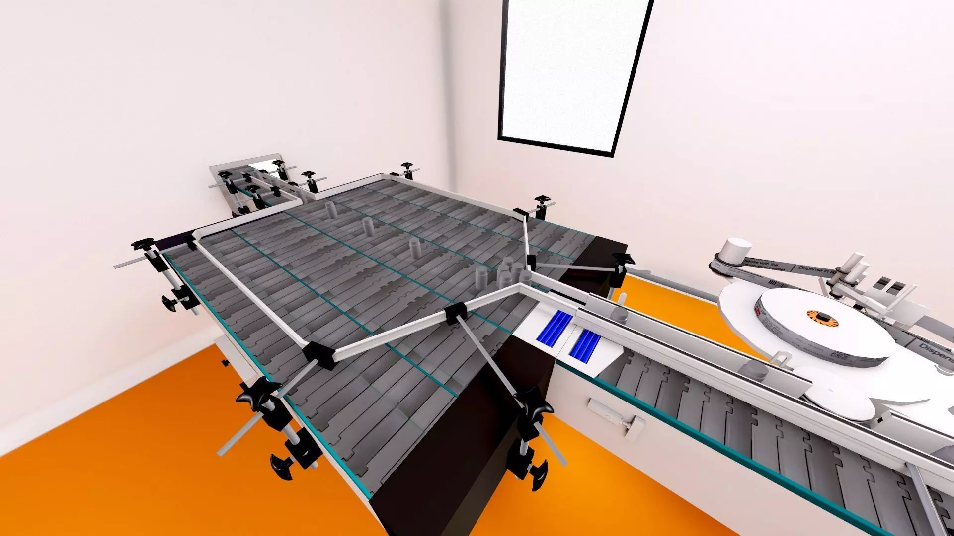 Pharmaceutical manufacturing  Bulk Line Secondary Room Low-poly 3D model_2