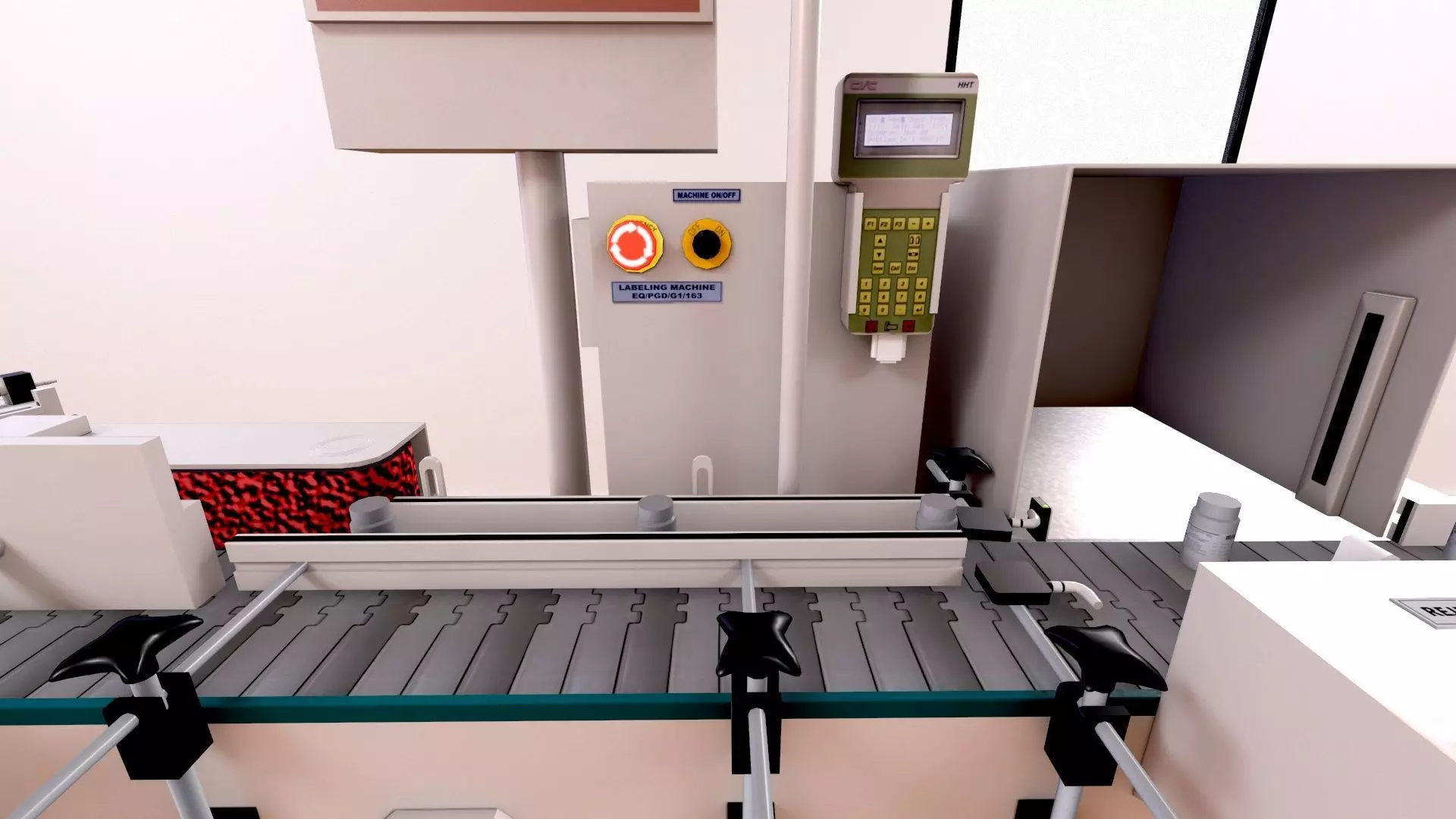 Pharmaceutical manufacturing  Bulk Line Secondary Room Low-poly 3D model_7