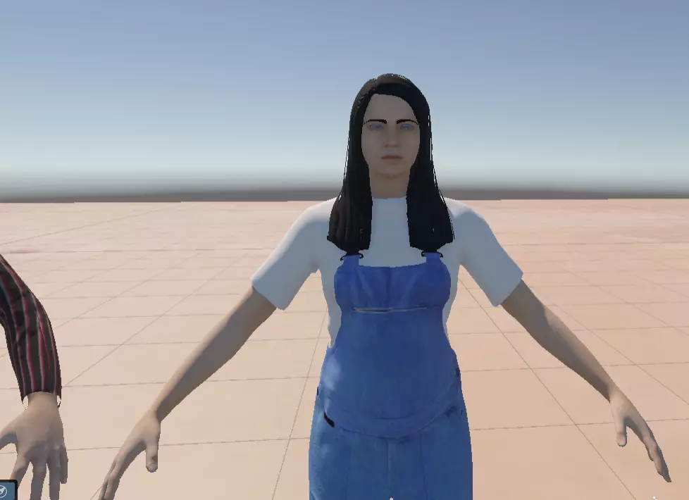 Rigged Human Character with Animations Textures FBX Prefab Pack Low-poly 3D model_0