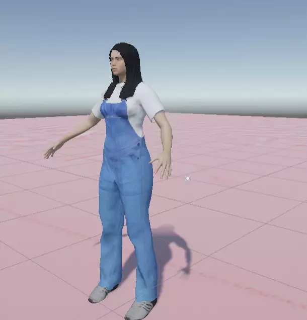 Rigged Human Character with Animations Textures FBX Prefab Pack Low-poly 3D model_2