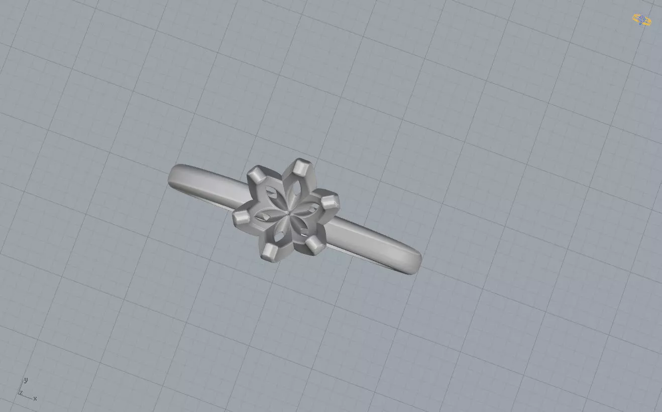 Engagement Ring 3D print model_6