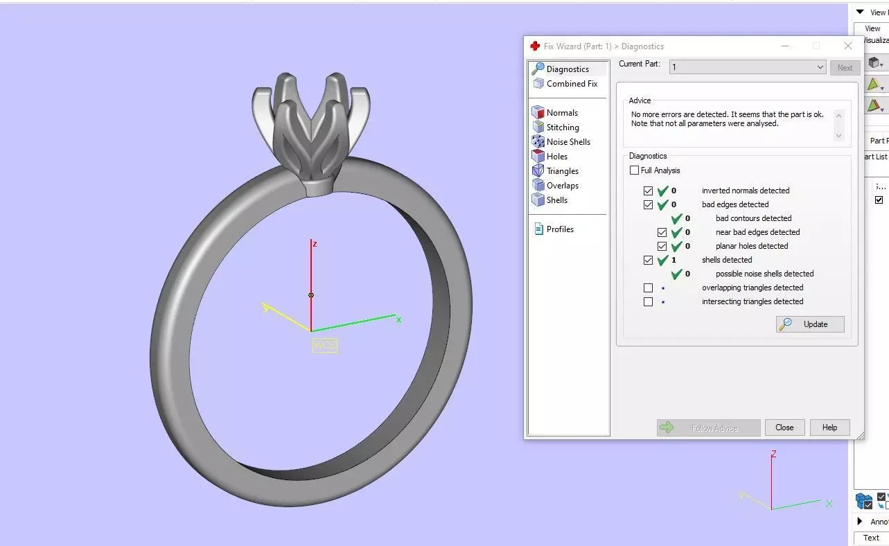 Engagement Ring 3D print model_4