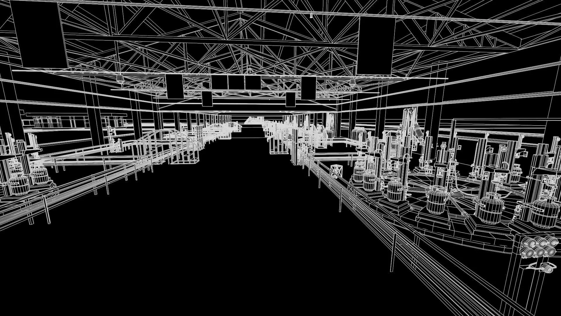 LPG Cylinder Robotic Loading System with Truck Low-poly 3D model_33