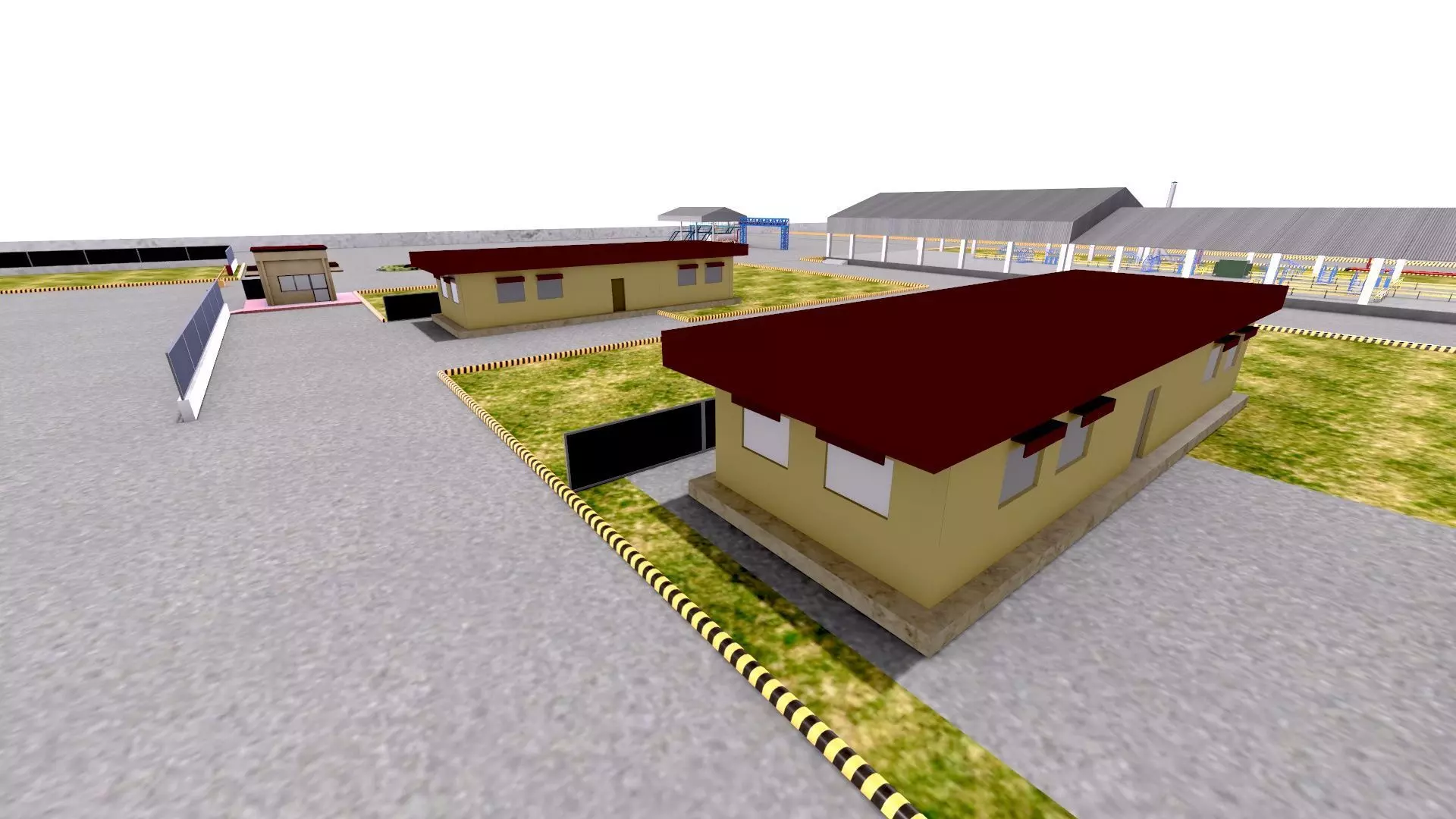 LPG Cylinder Robotic Loading System with Truck Low-poly 3D model_21