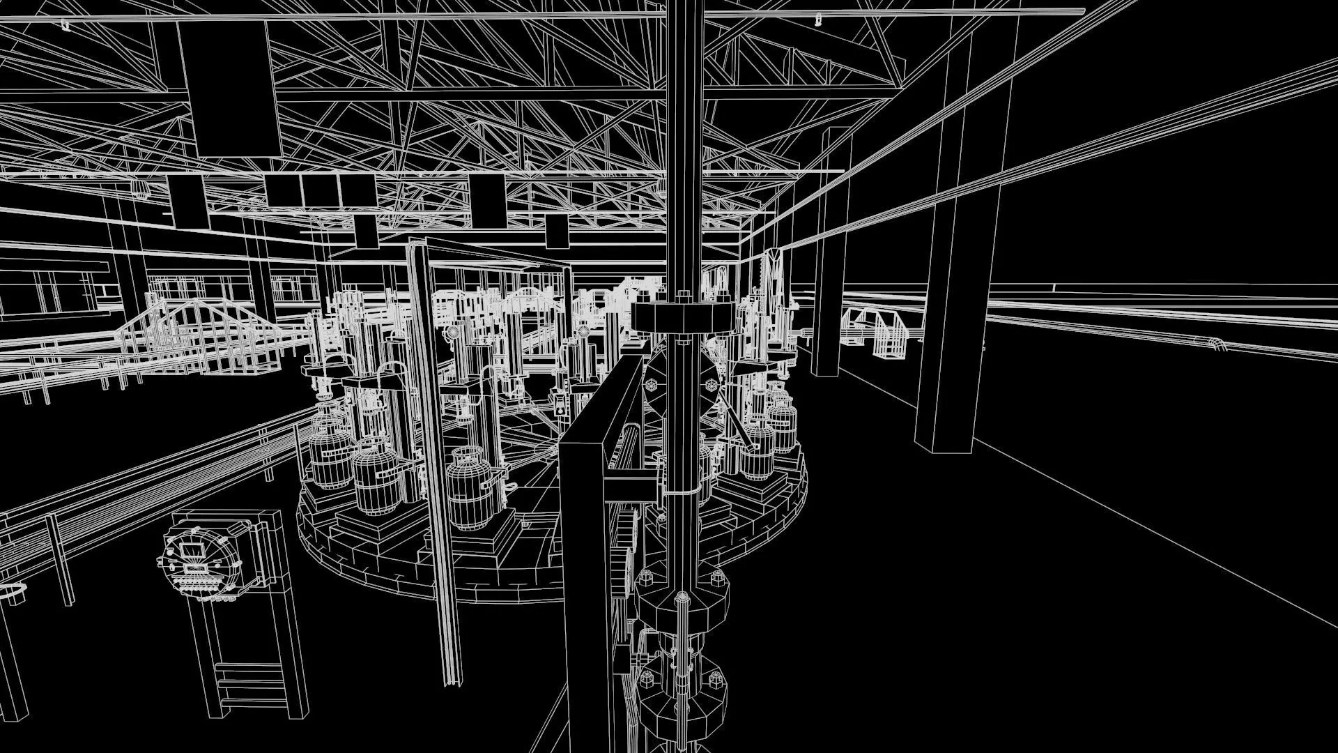 LPG Cylinder Robotic Loading System with Truck Low-poly 3D model_41