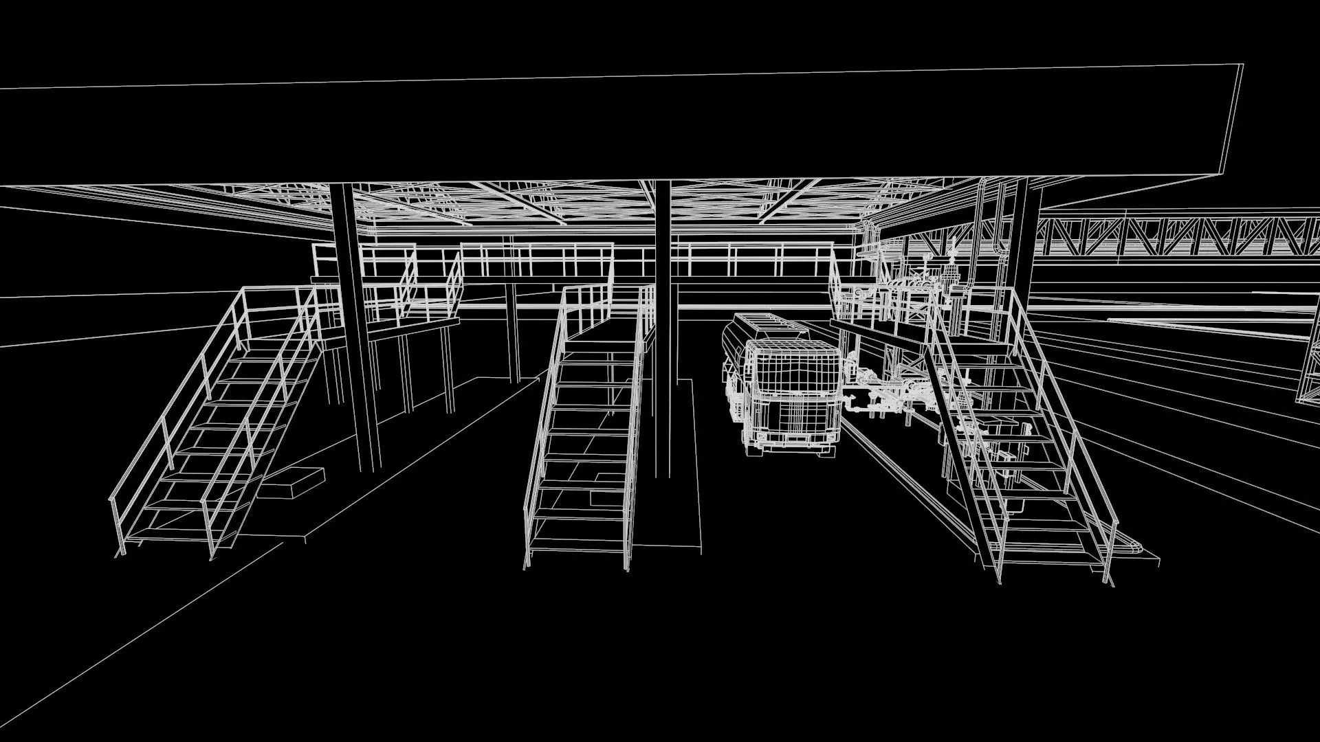 LPG Cylinder Robotic Loading System with Truck Low-poly 3D model_36