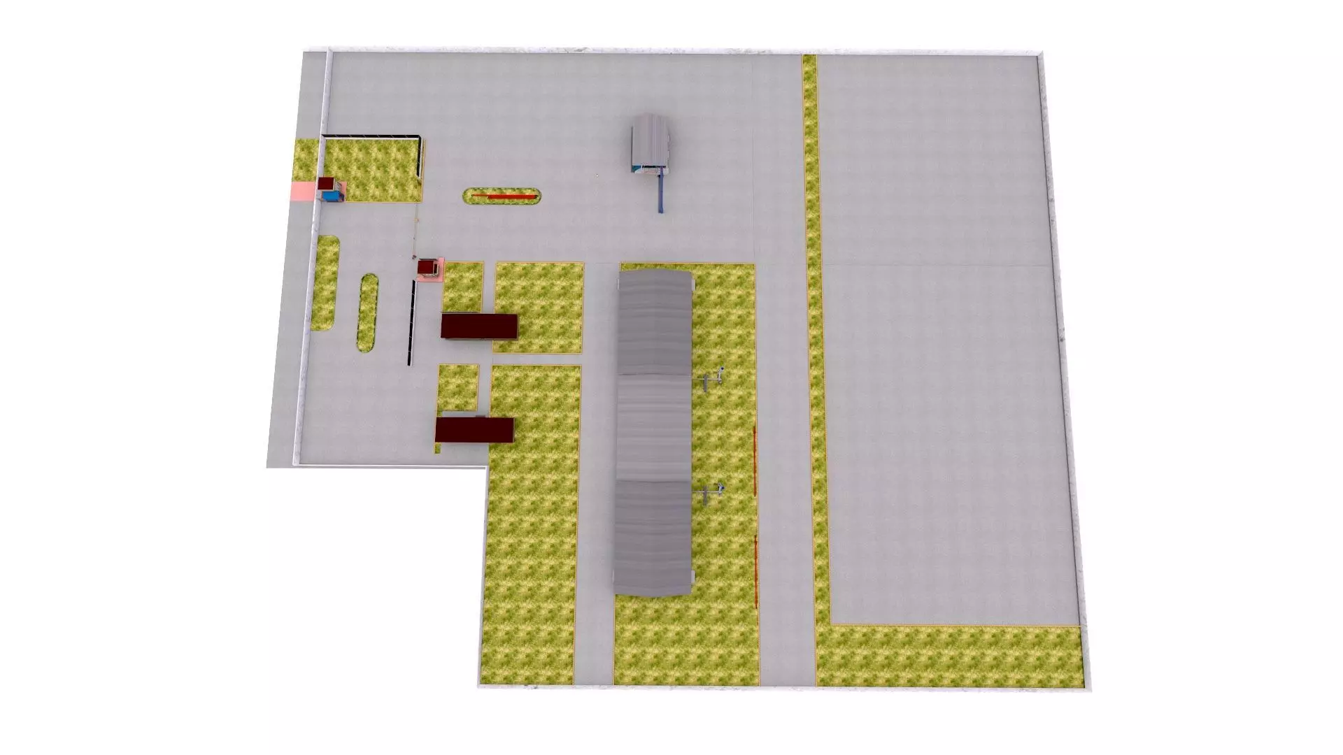 LPG Cylinder Robotic Loading System with Truck Low-poly 3D model_20