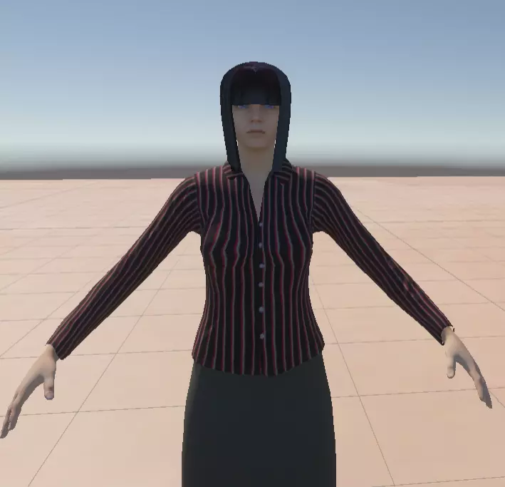 Rigged Human Character with Animations Textures FBX Prefab Pack Low-poly 3D model_0