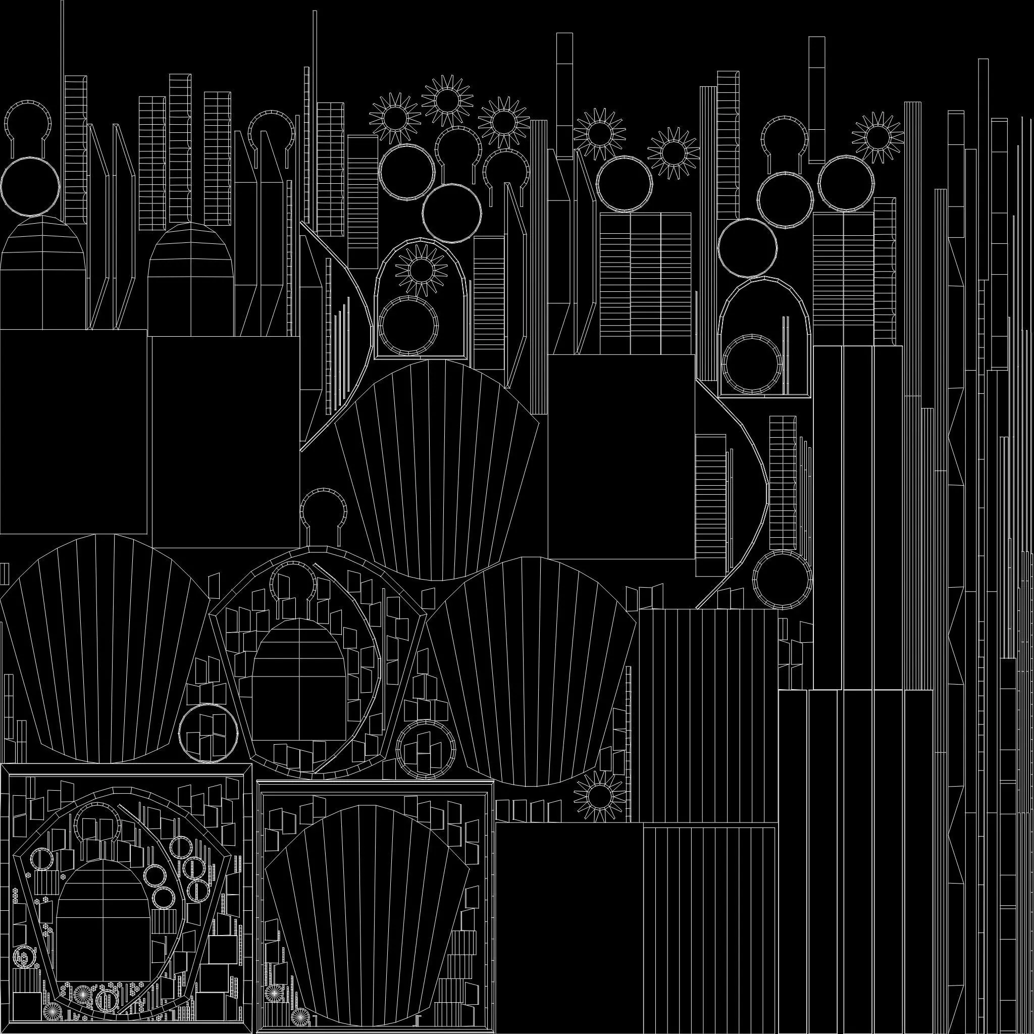 Mine Wagon Low-poly 3D model_5