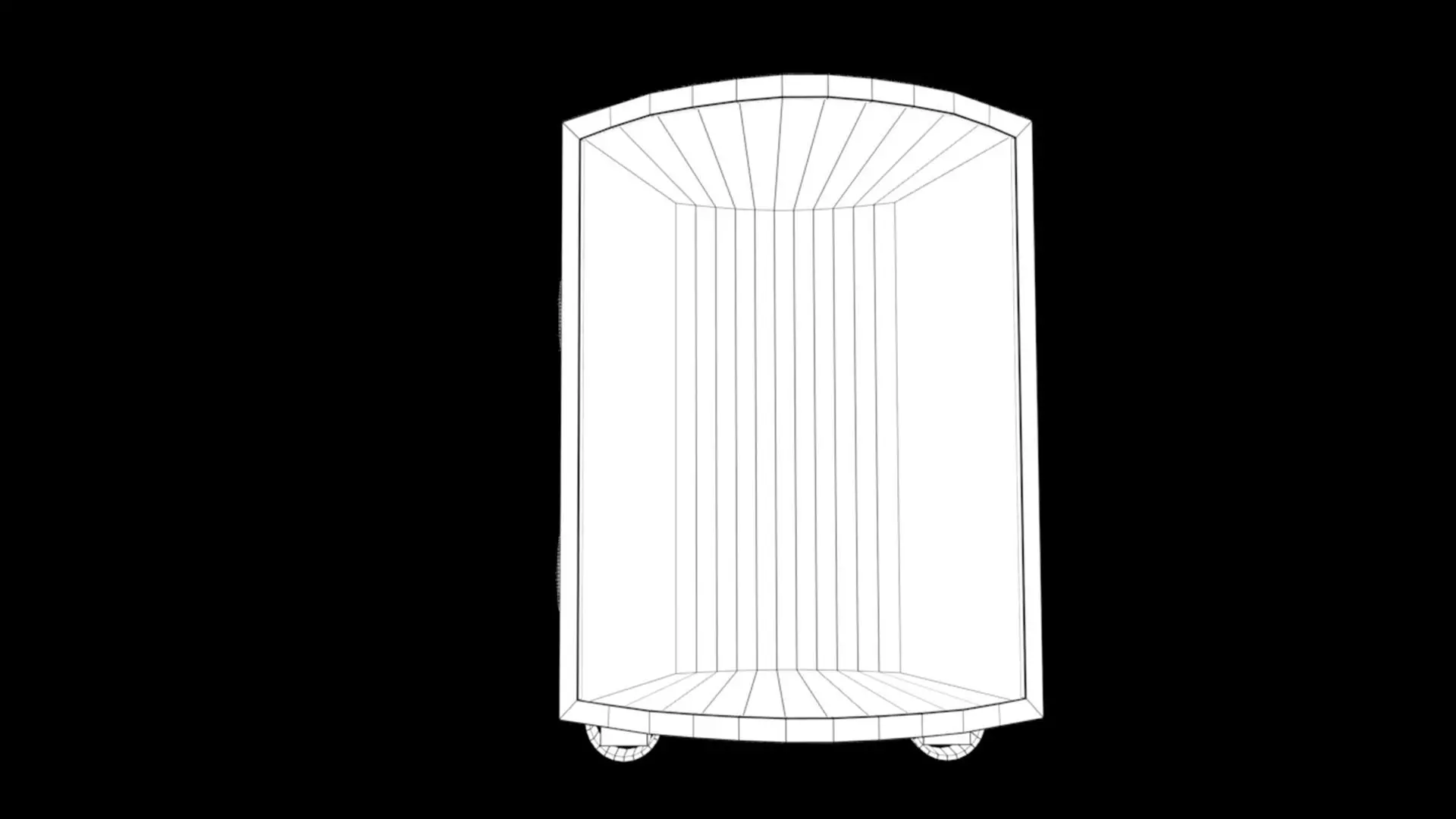 Mine Wagon Low-poly 3D model_8