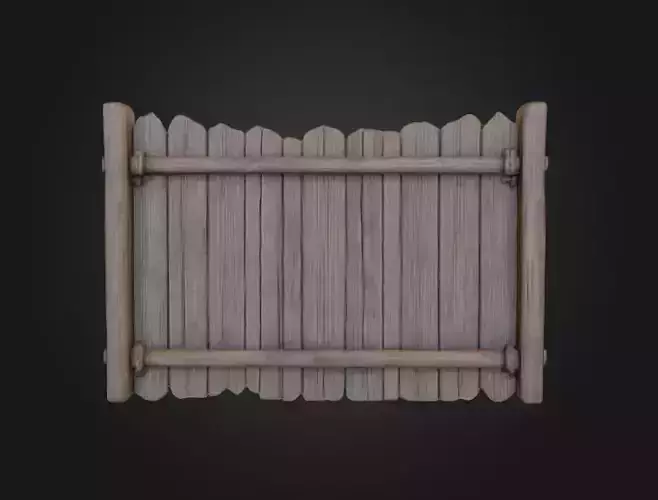 Rustic Wooden Signboard Low-poly 3D model Rustic Wooden Signboard Low-poly 3D model