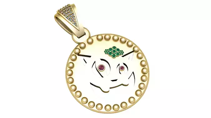  charming Golden Kitty Cat Pendant