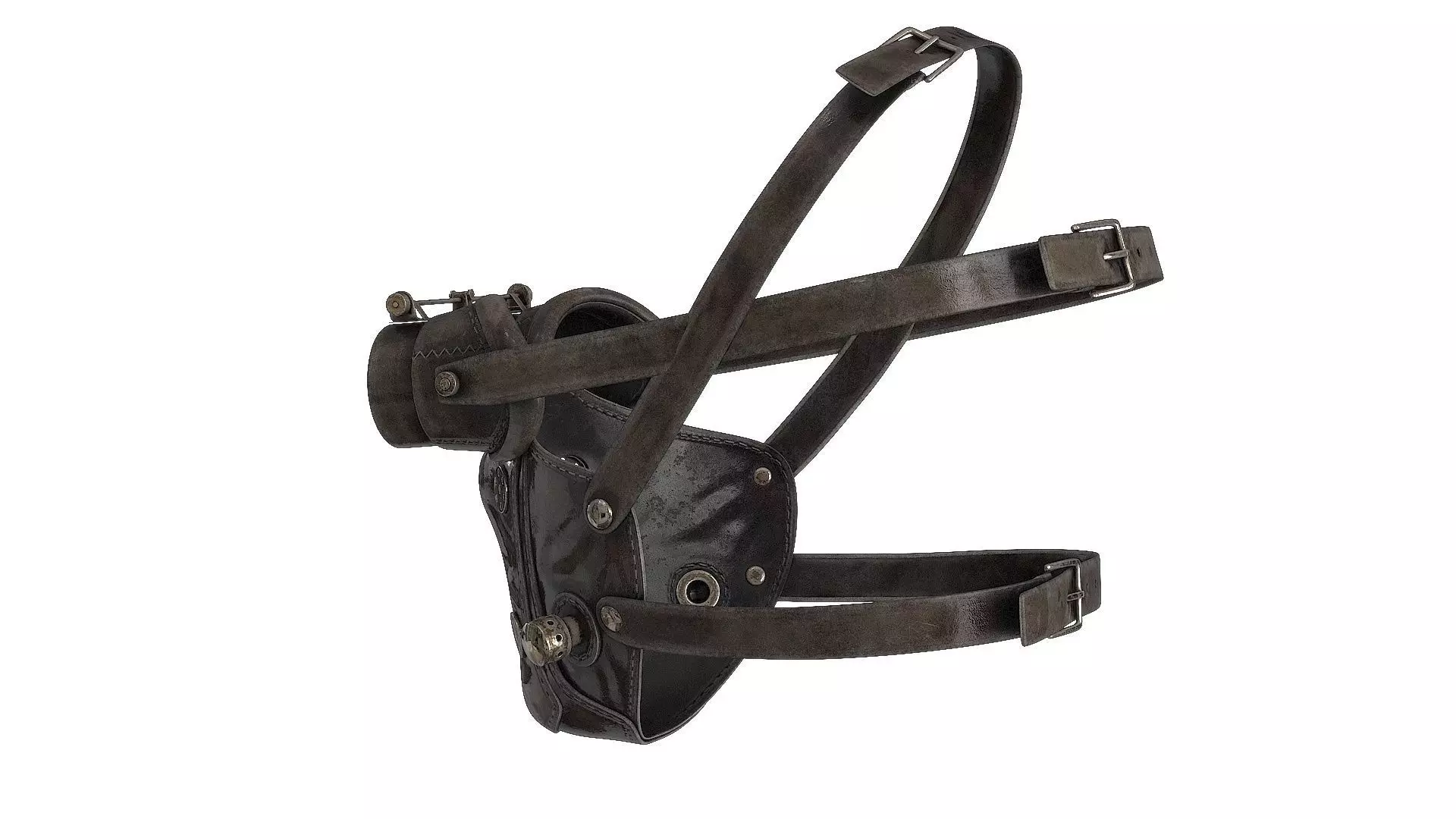 Postapocaliptico Mask v2 Low-poly 3D model_11