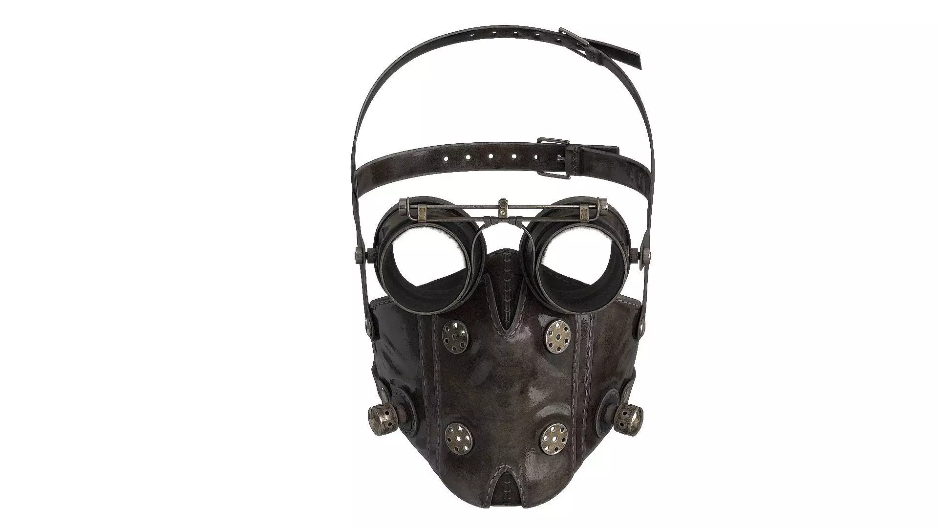 Postapocaliptico Mask v2 Low-poly 3D model_13