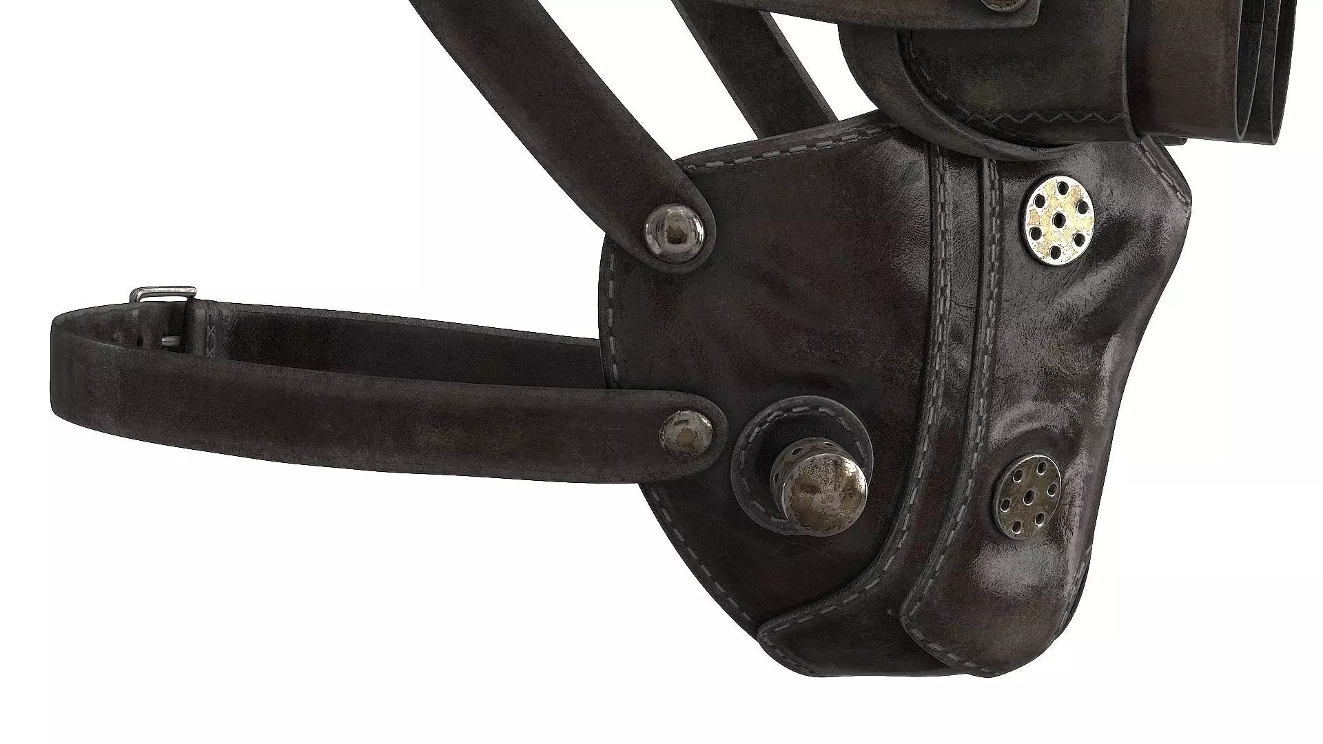 Postapocaliptico Mask v2 Low-poly 3D model_4