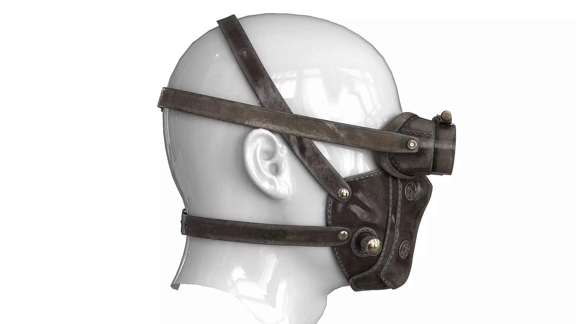 Postapocaliptico Mask v2 Low-poly 3D model_1