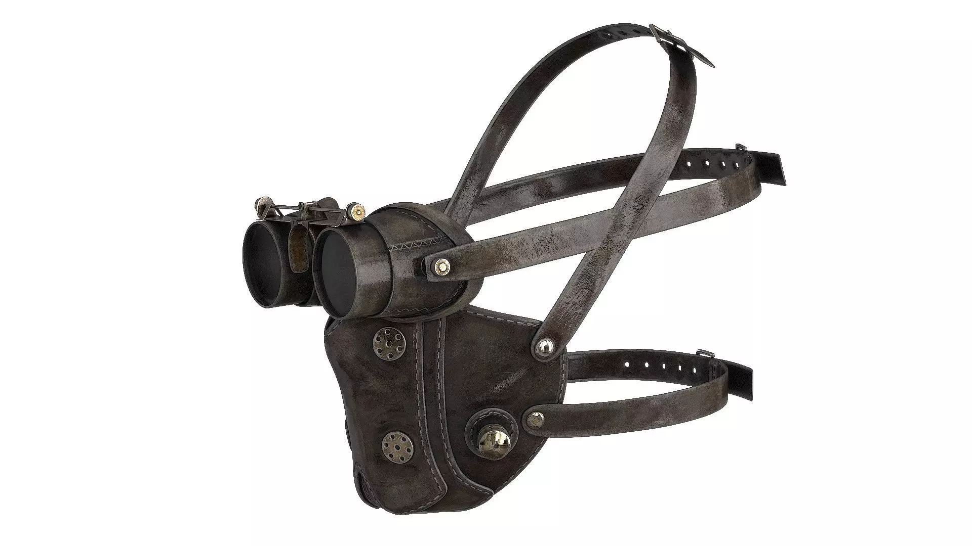 Postapocaliptico Mask v2 Low-poly 3D model_12