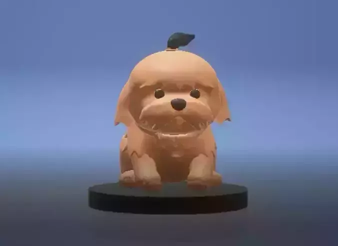 puppy 3d modeL