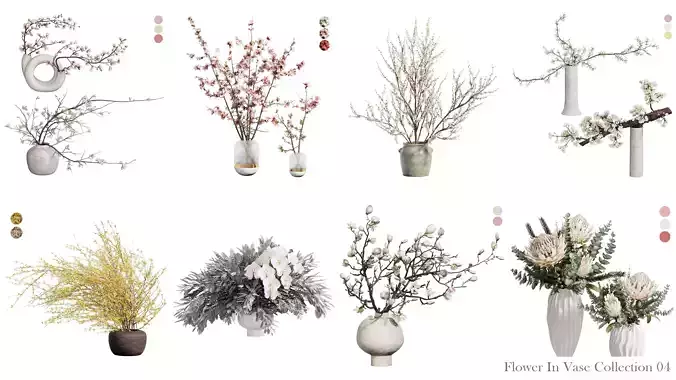 Flower In Vase Collection 04 