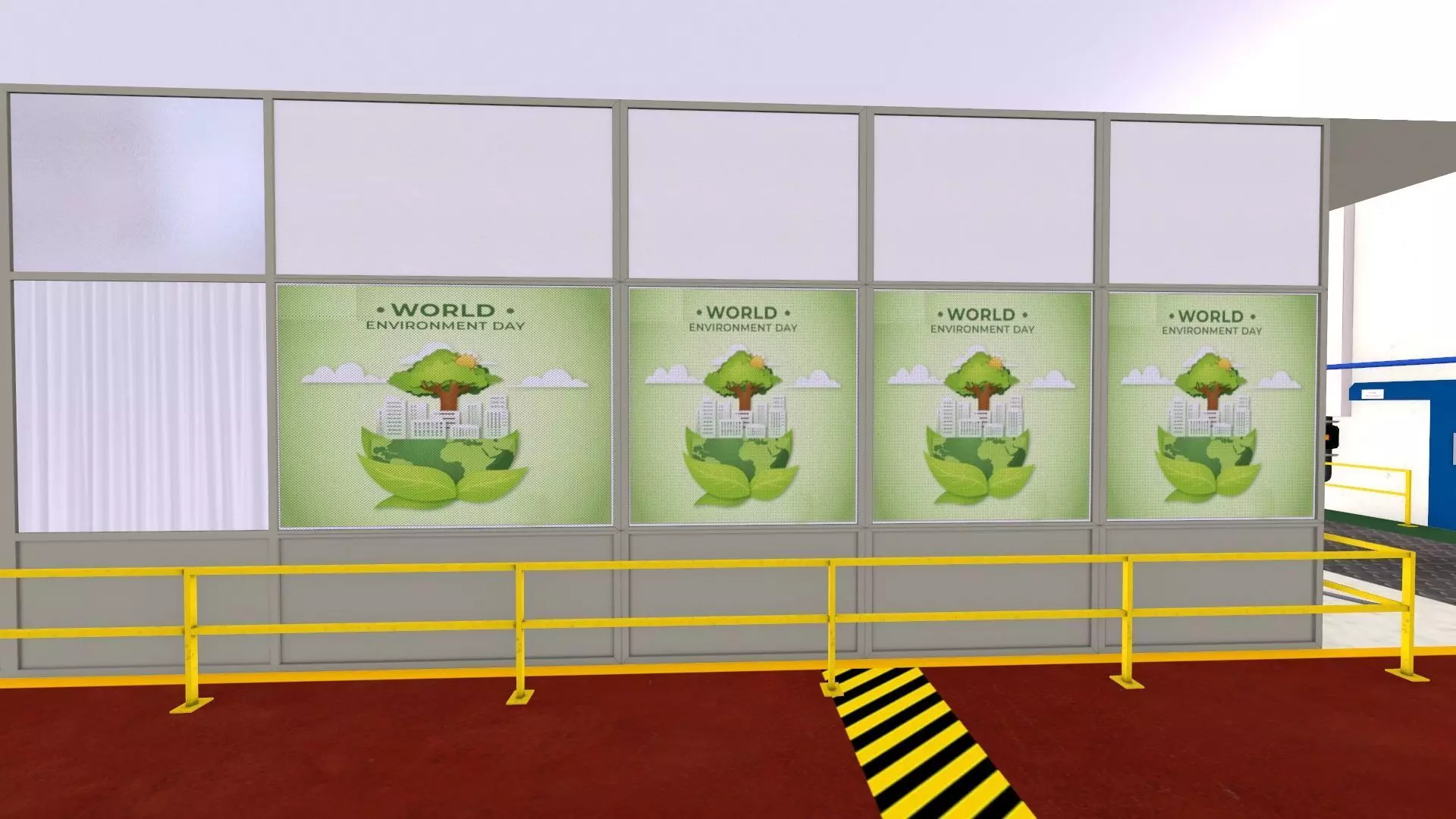 Engine Warehouse Low-poly 3D model_10