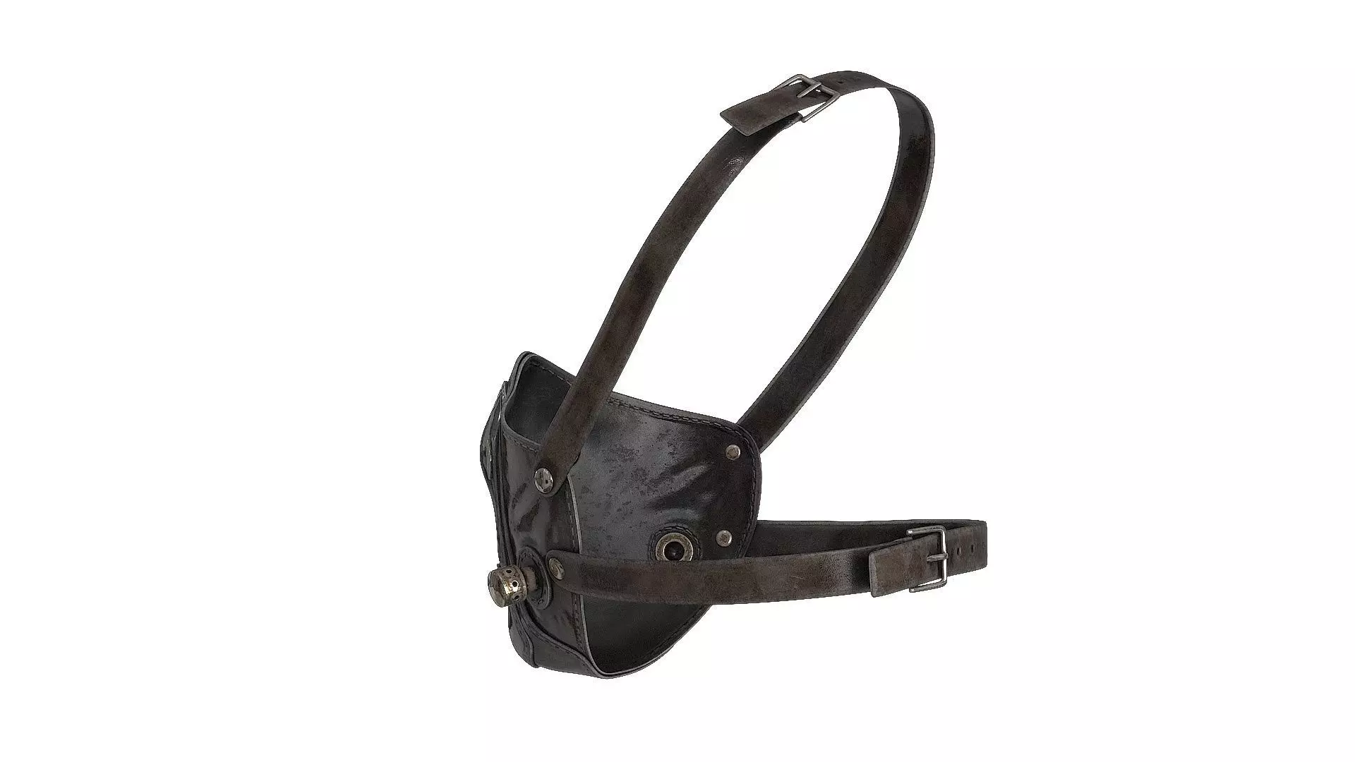 Postapocaliptico Face Mask Low-poly 3D model_12