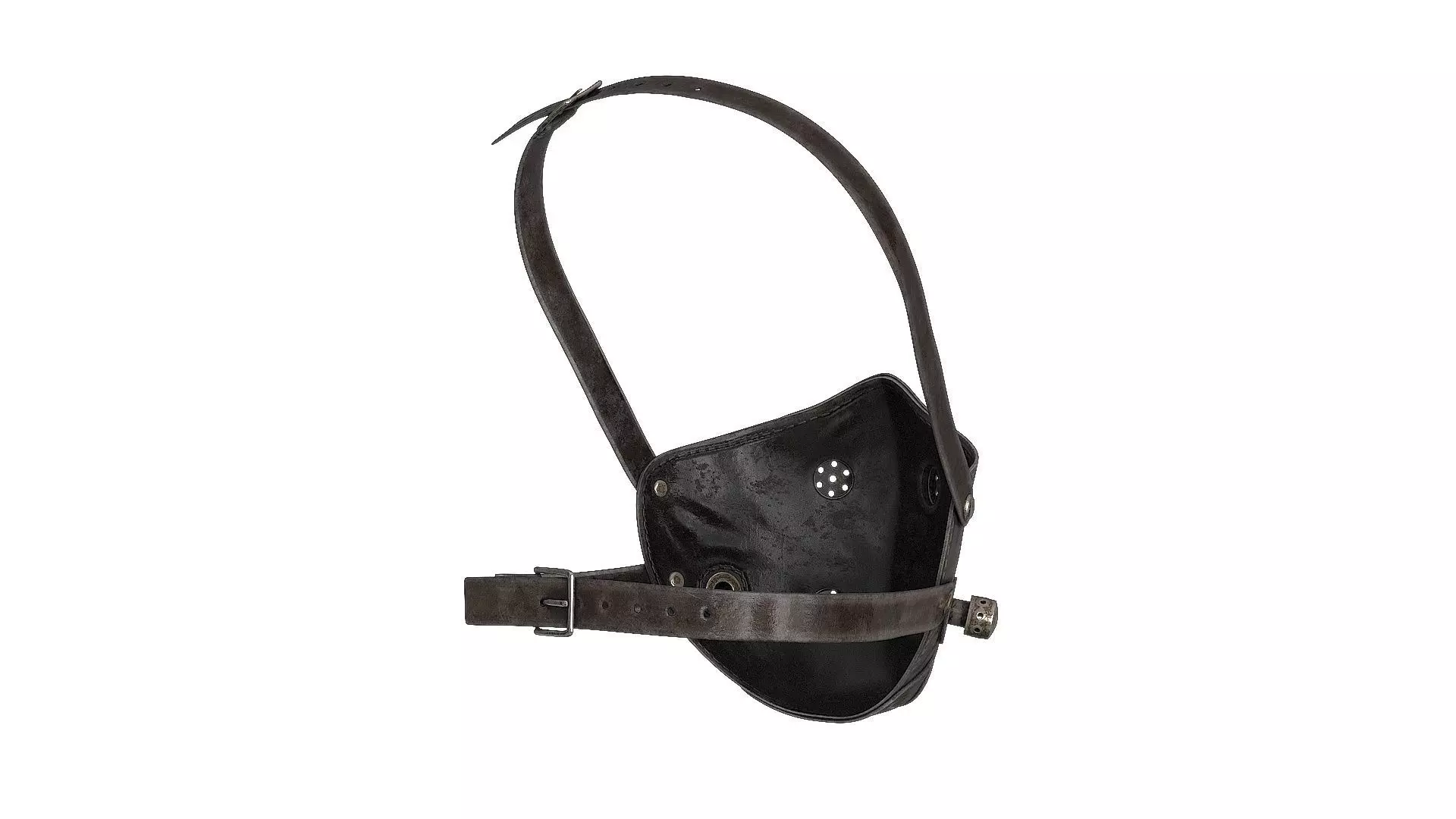 Postapocaliptico Face Mask Low-poly 3D model_10