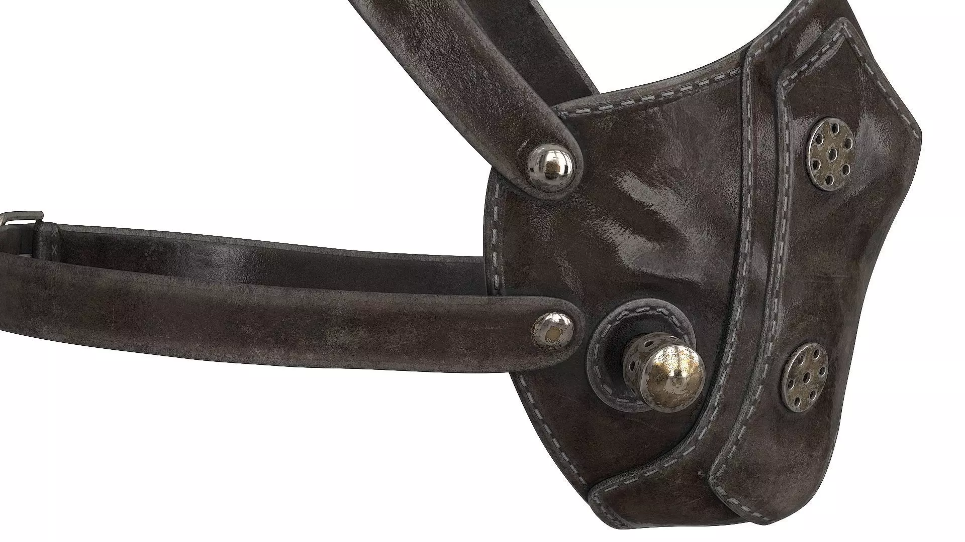 Postapocaliptico Face Mask Low-poly 3D model_4