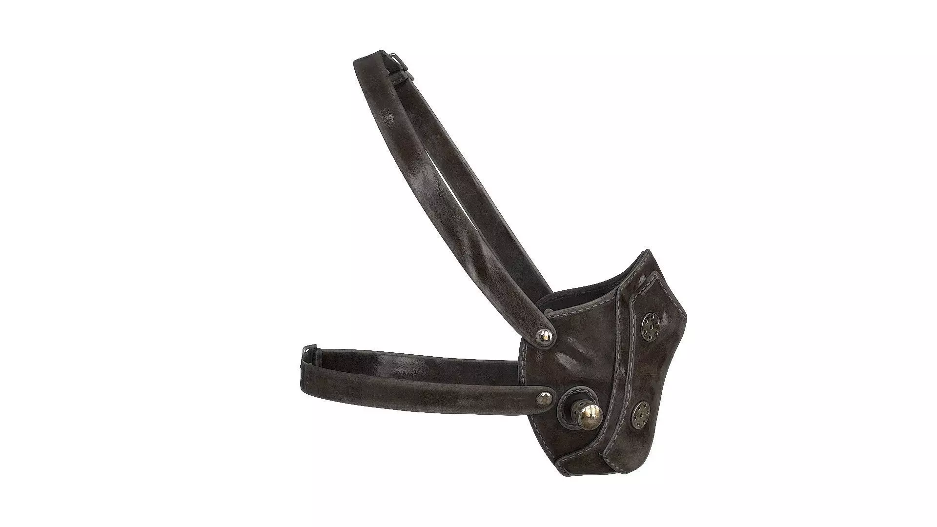 Postapocaliptico Face Mask Low-poly 3D model_8