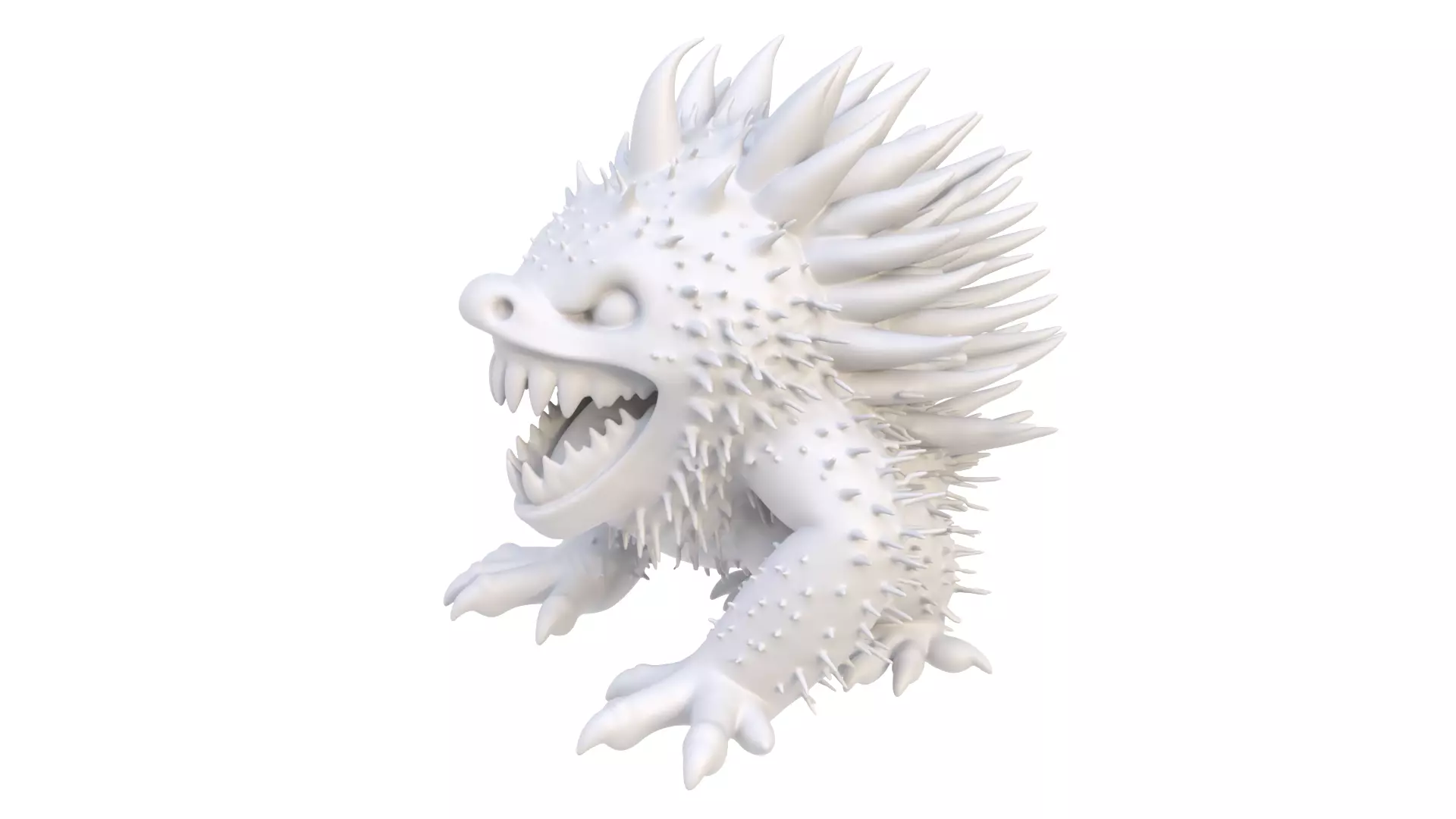 Rambutan predator 3D model_2