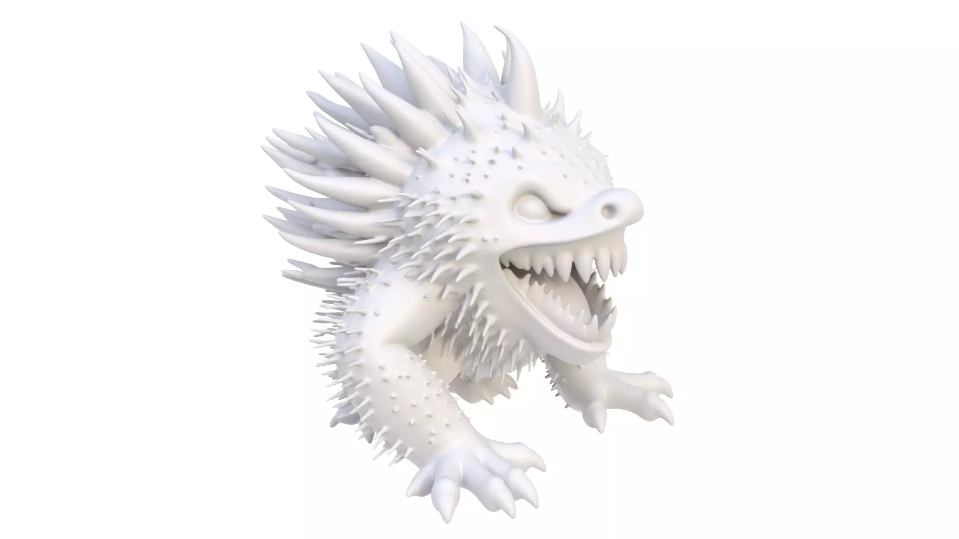 Rambutan predator 3D model_7