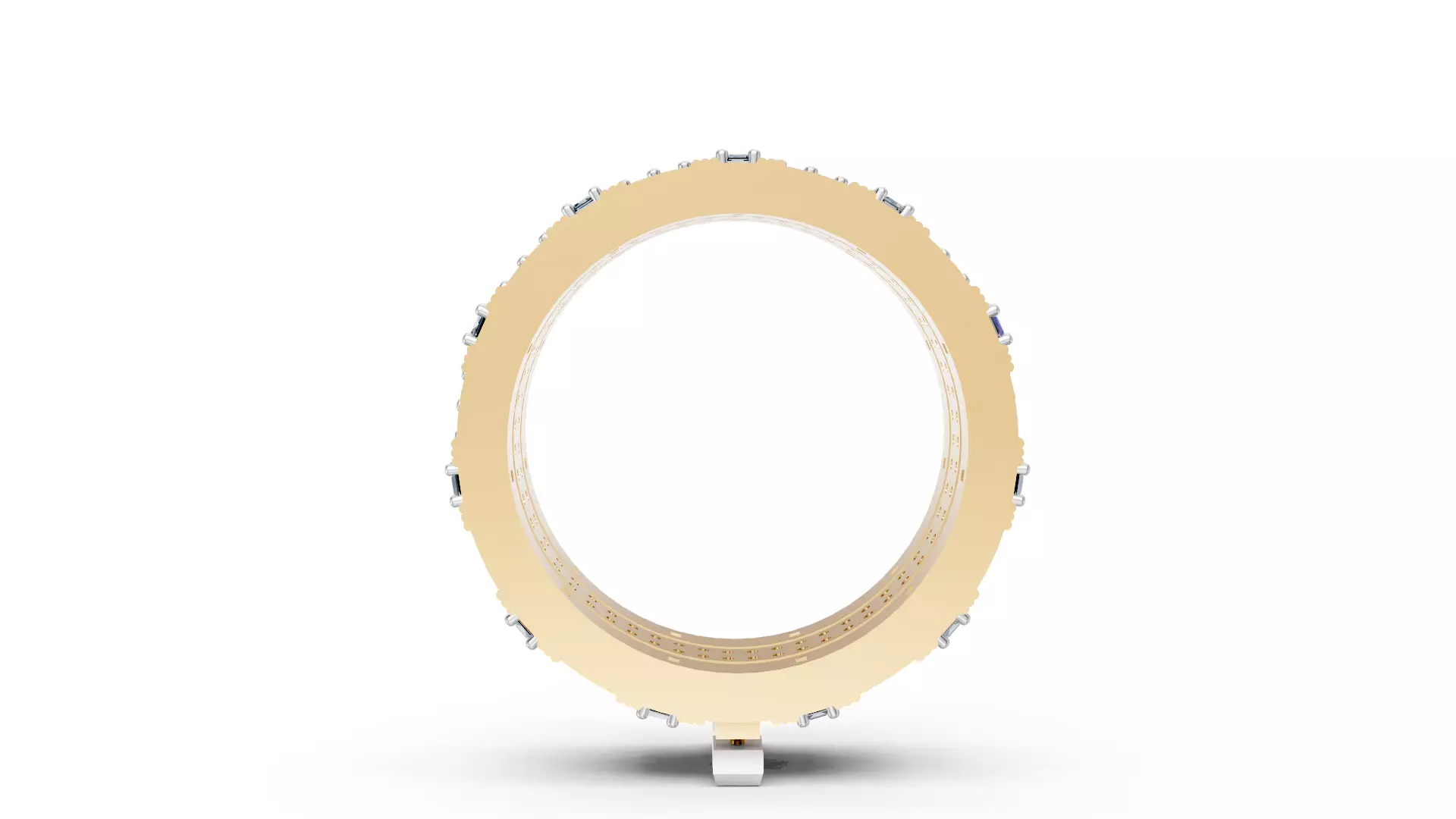 Revolving Centre Shank Ring 3D print model_12