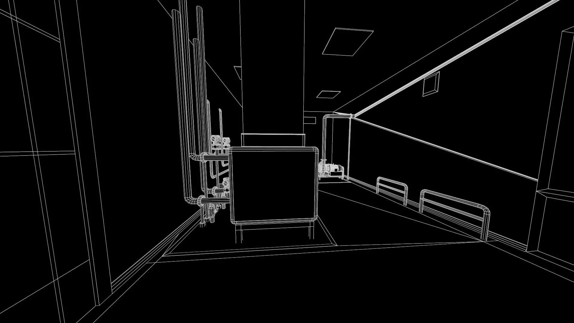 Fluidized Bed Dryer FBD Low-poly 3D model_15