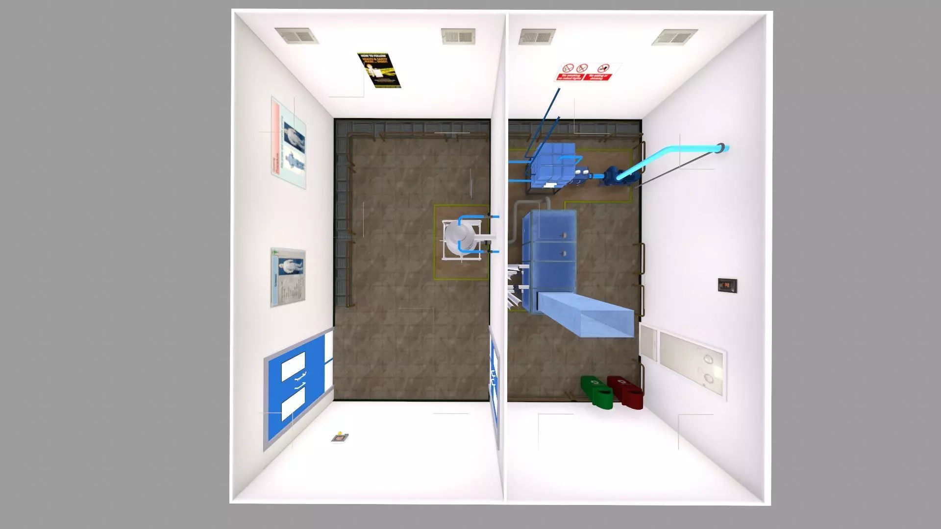 Fluidized Bed Dryer FBD Low-poly 3D model_8