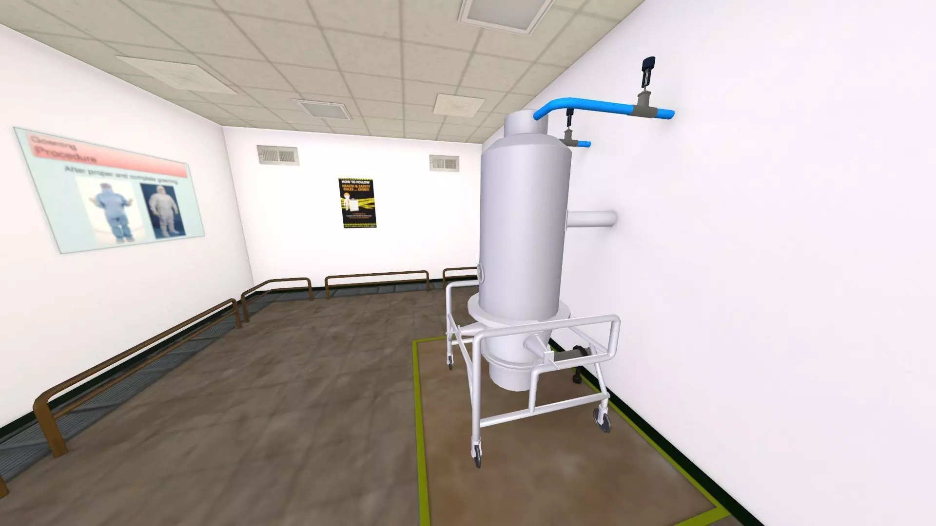 Fluidized Bed Dryer FBD Low-poly 3D model_7