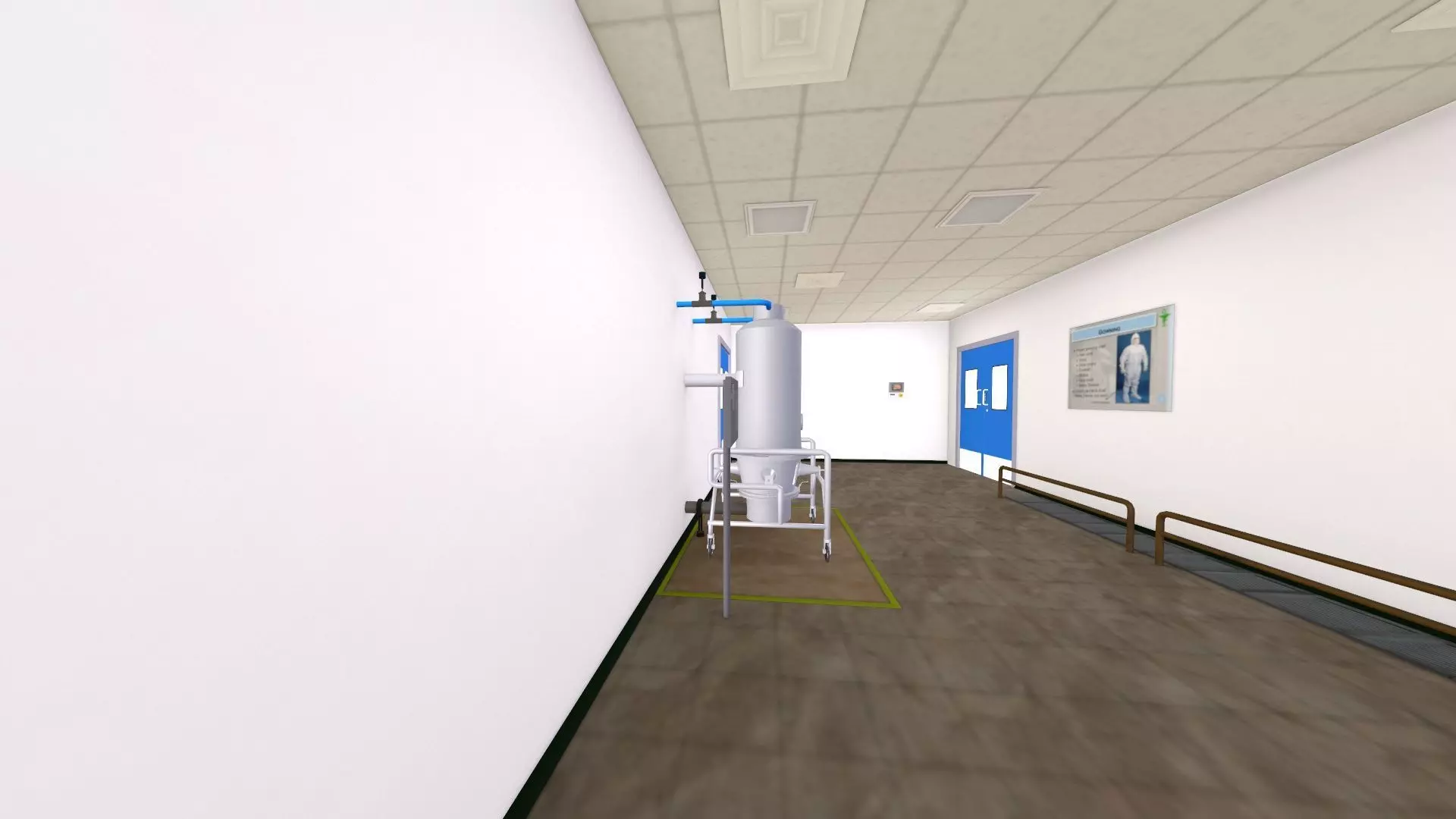 Fluidized Bed Dryer FBD Low-poly 3D model_5