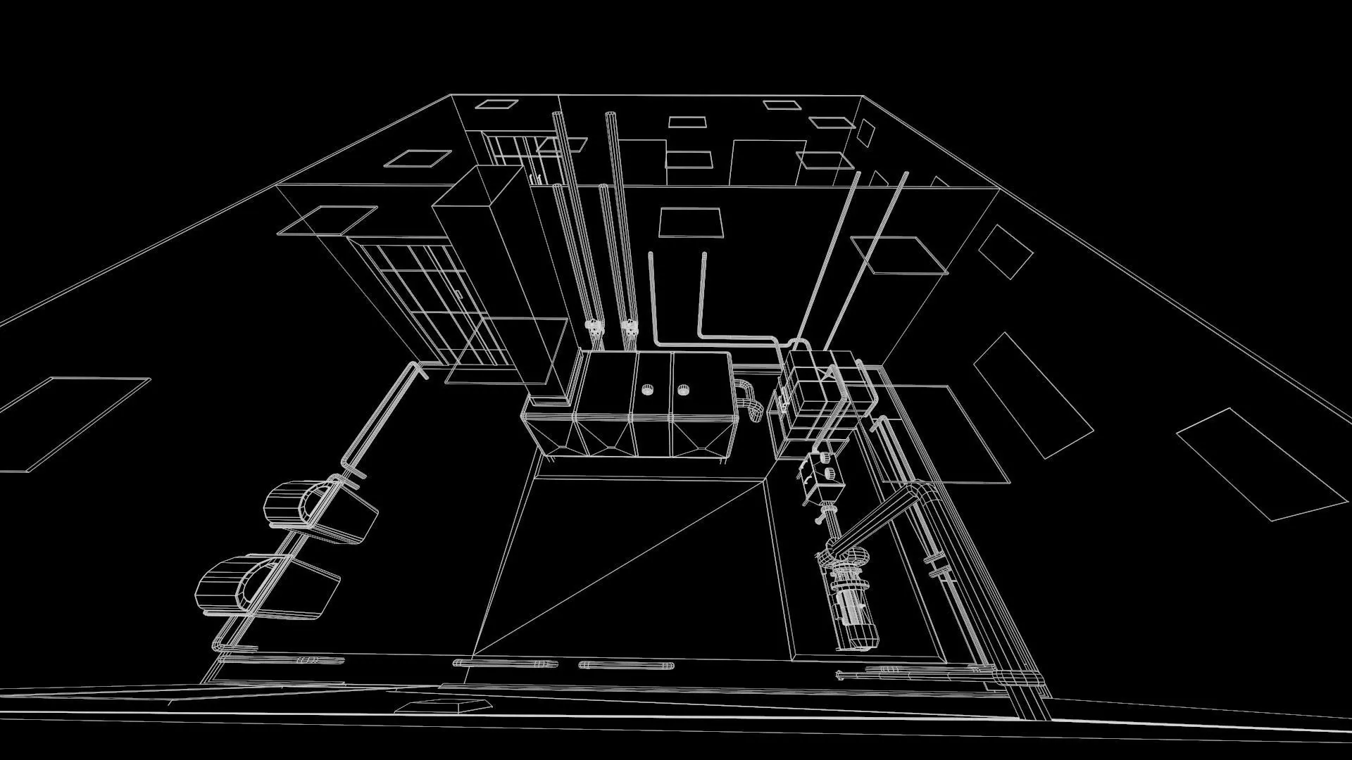 Fluidized Bed Dryer FBD Low-poly 3D model_12