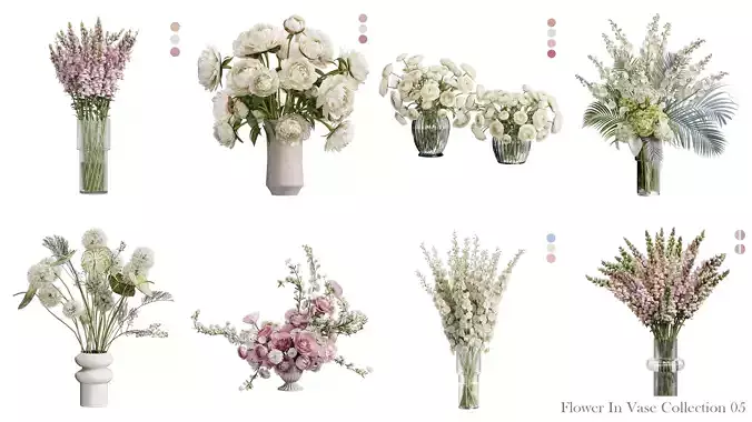 Flower In Vase Collection 05 